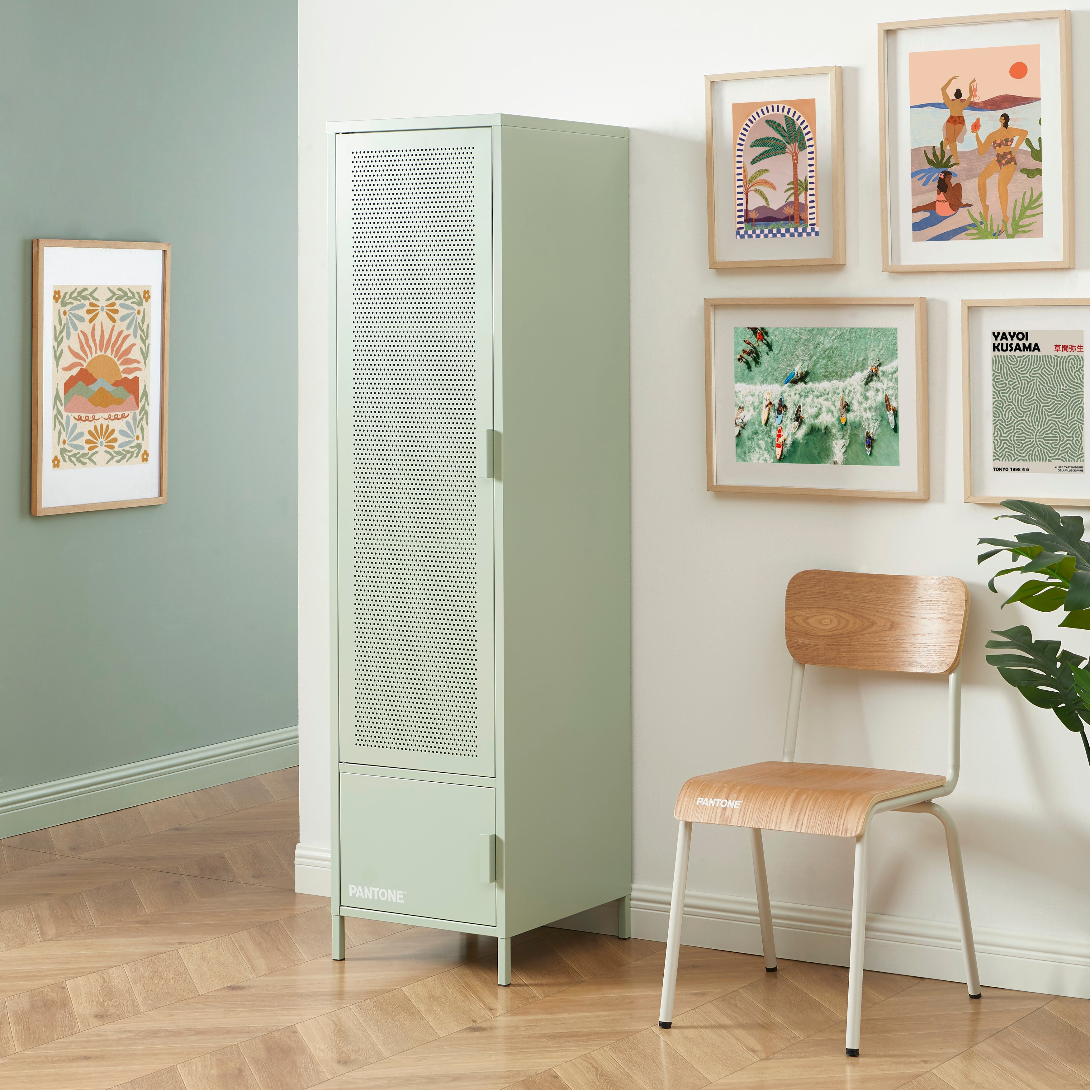 PANTONE® Metal Wardrobe – Almond green