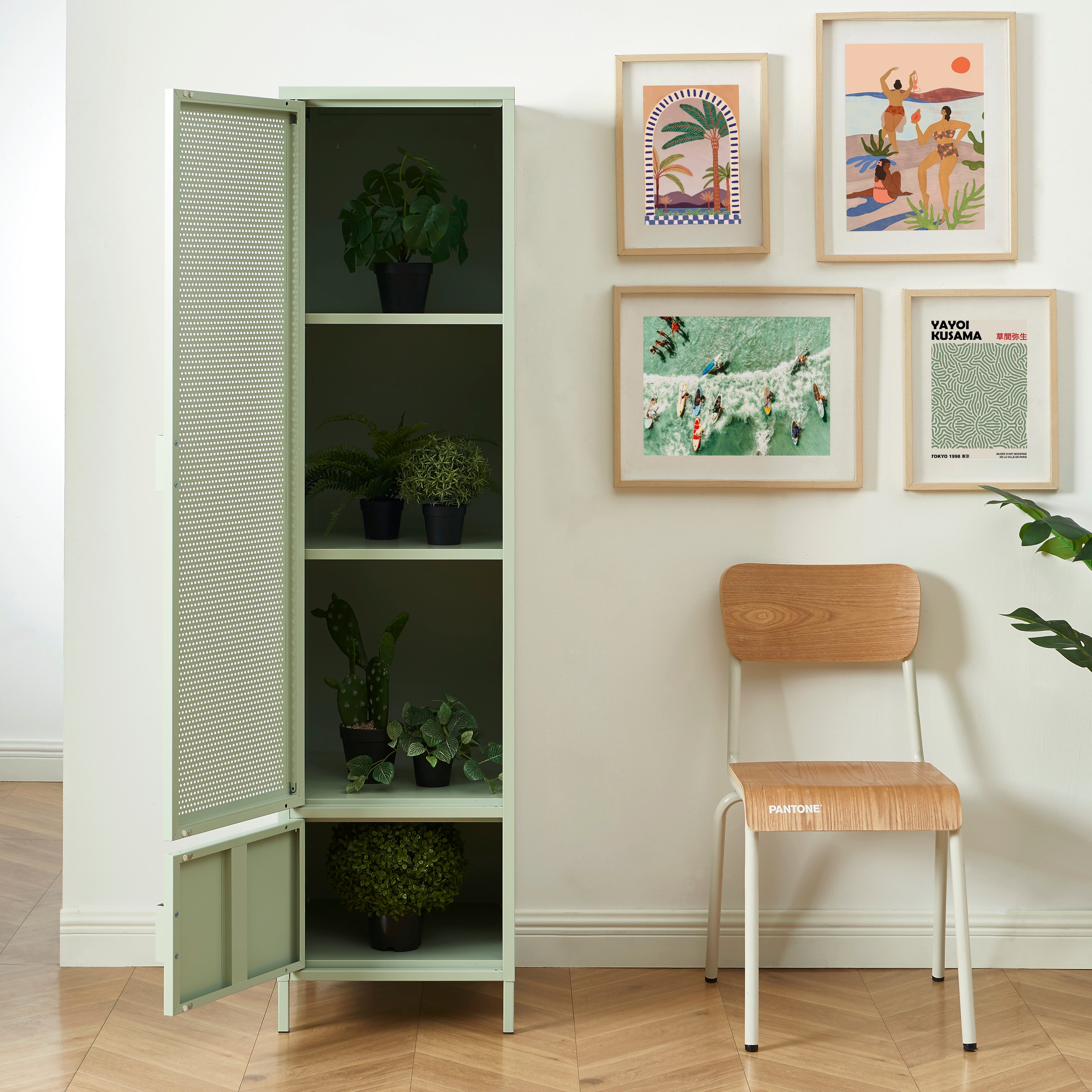 PANTONE® Metal Wardrobe – Almond green