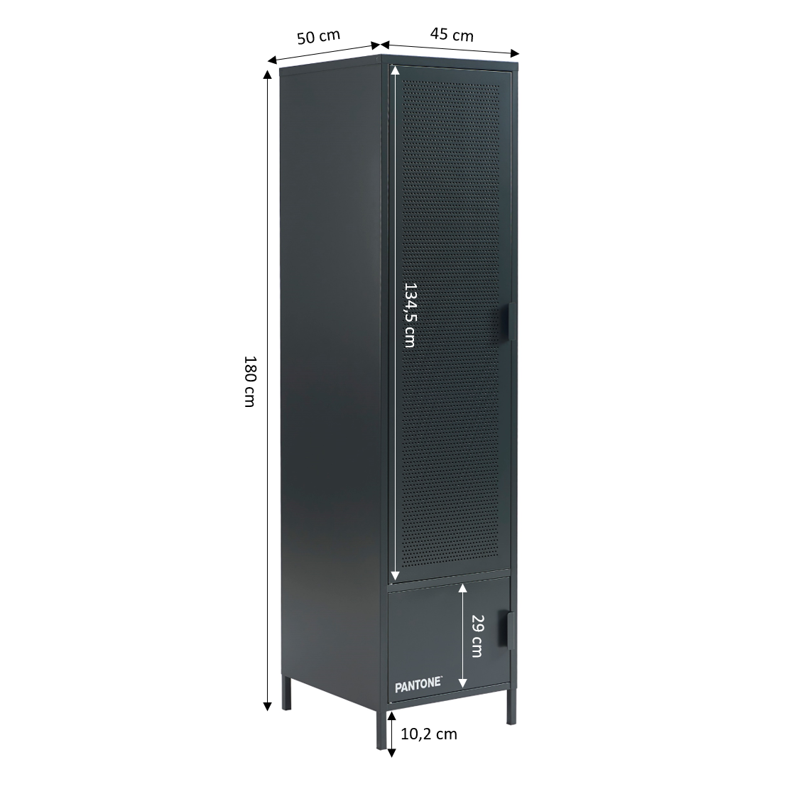 PANTONE® Metal Wardrobe – Anthracite