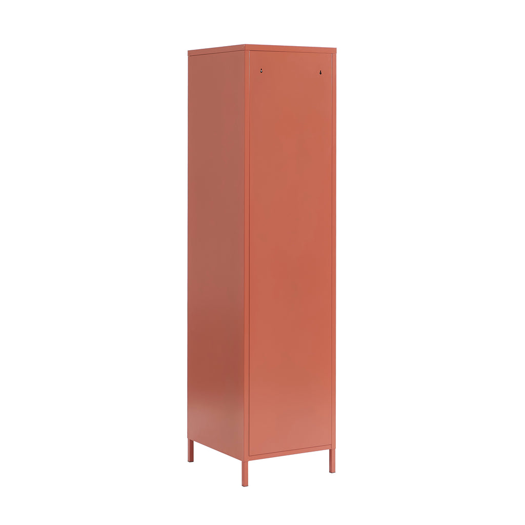 PANTONE® Metal Locker with Fluted Glass Door – Terracotta