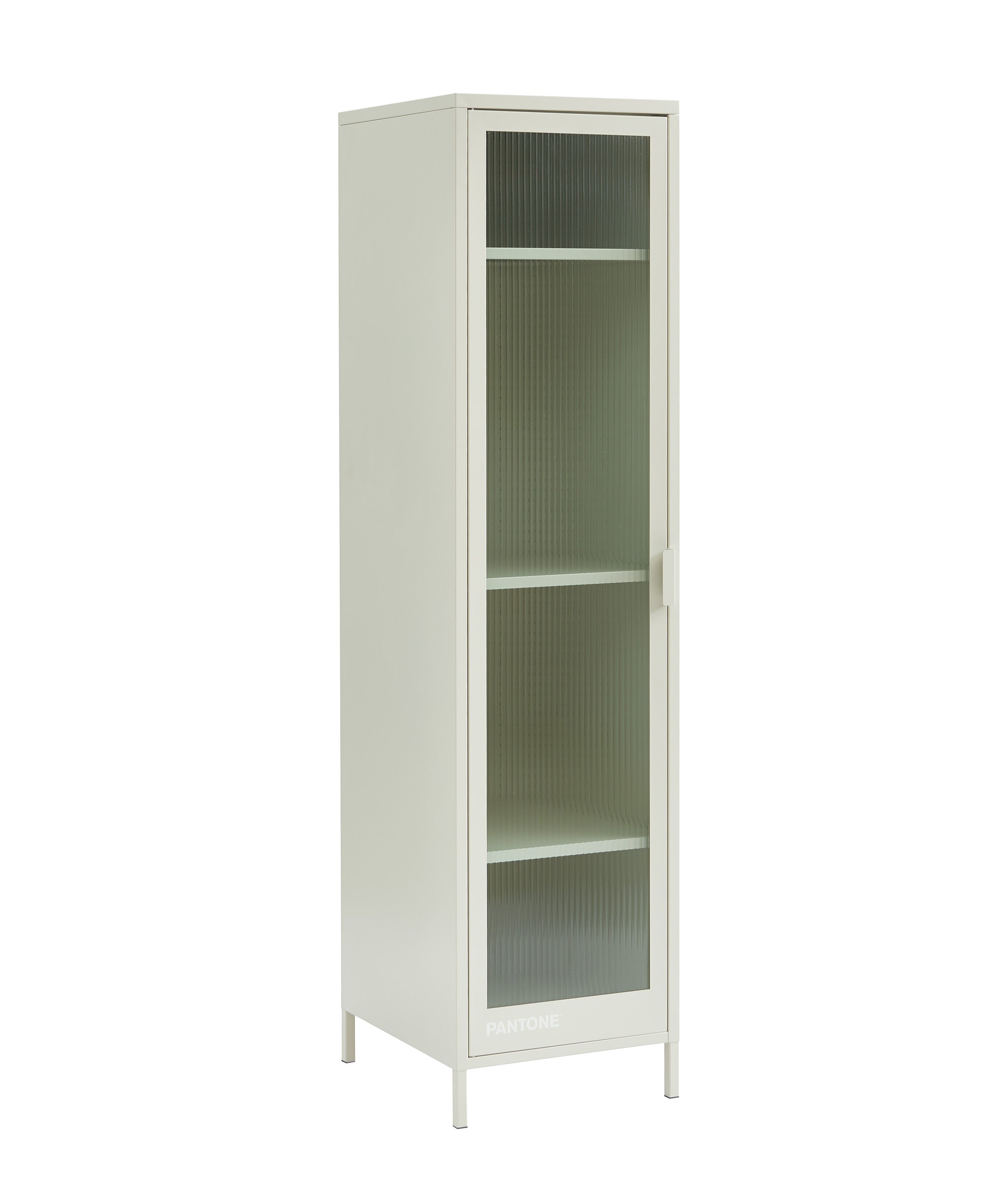 PANTONE® Metal Locker with Fluted Glass Door – Sand