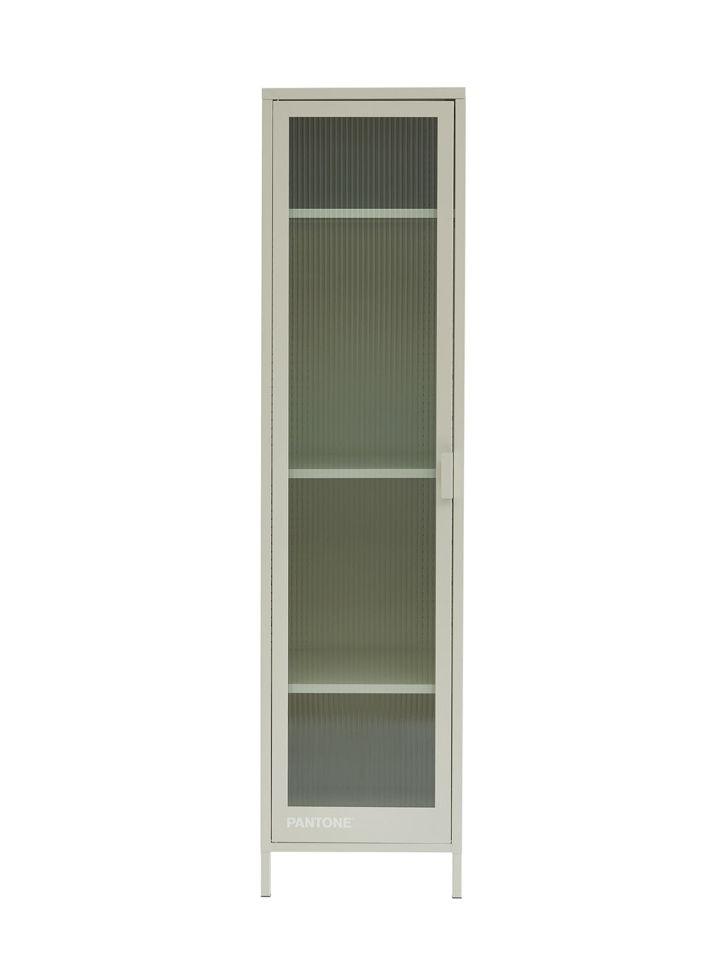 PANTONE® Metal Locker with Fluted Glass Door – Sand