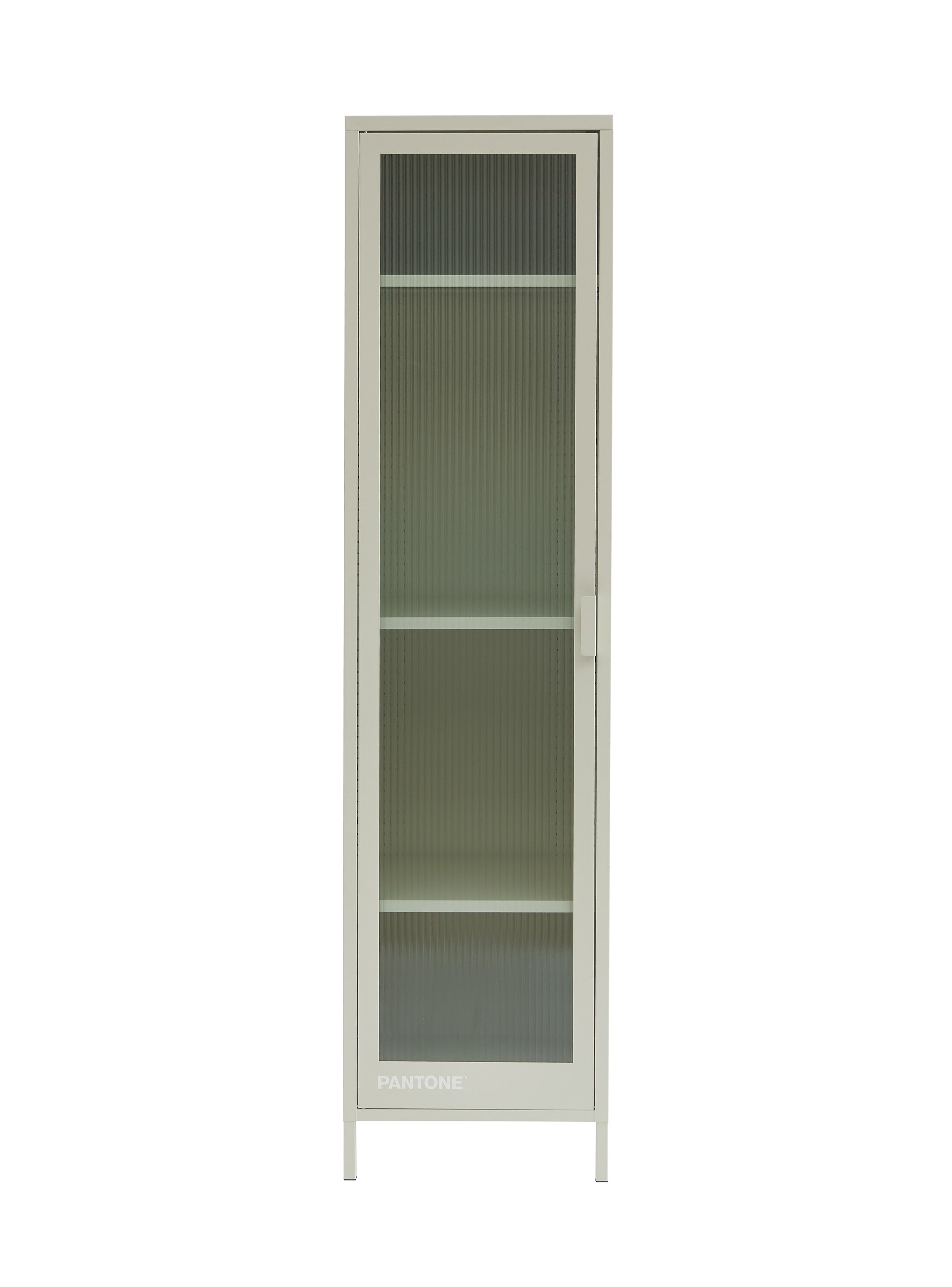 PANTONE® Metal Locker with Fluted Glass Door – Sand