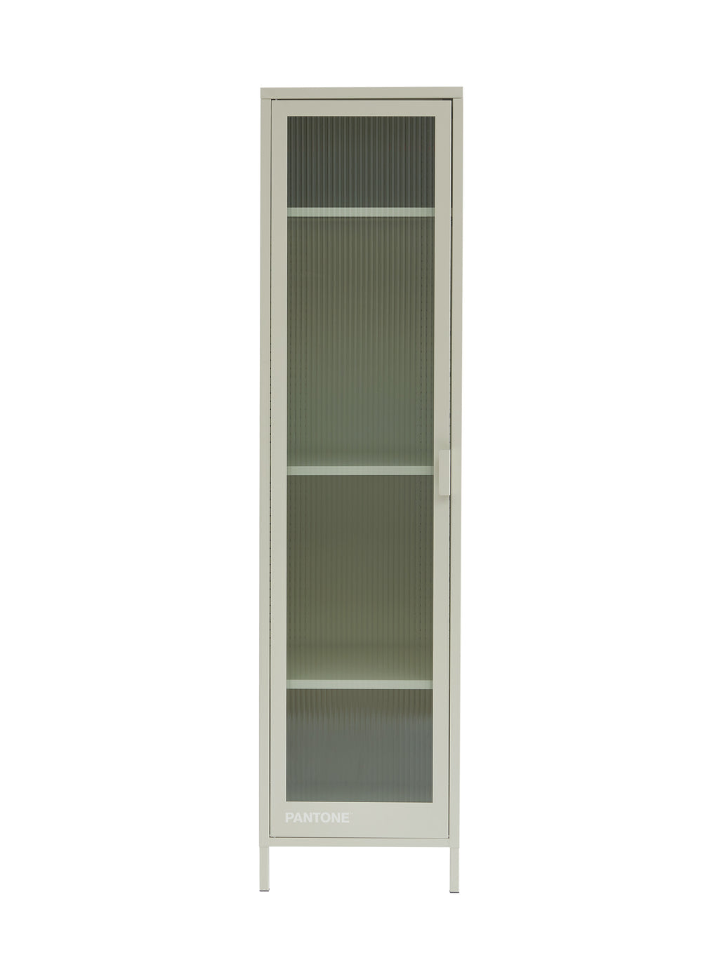 PANTONE® Metal Locker with Fluted Glass Door – Sand
