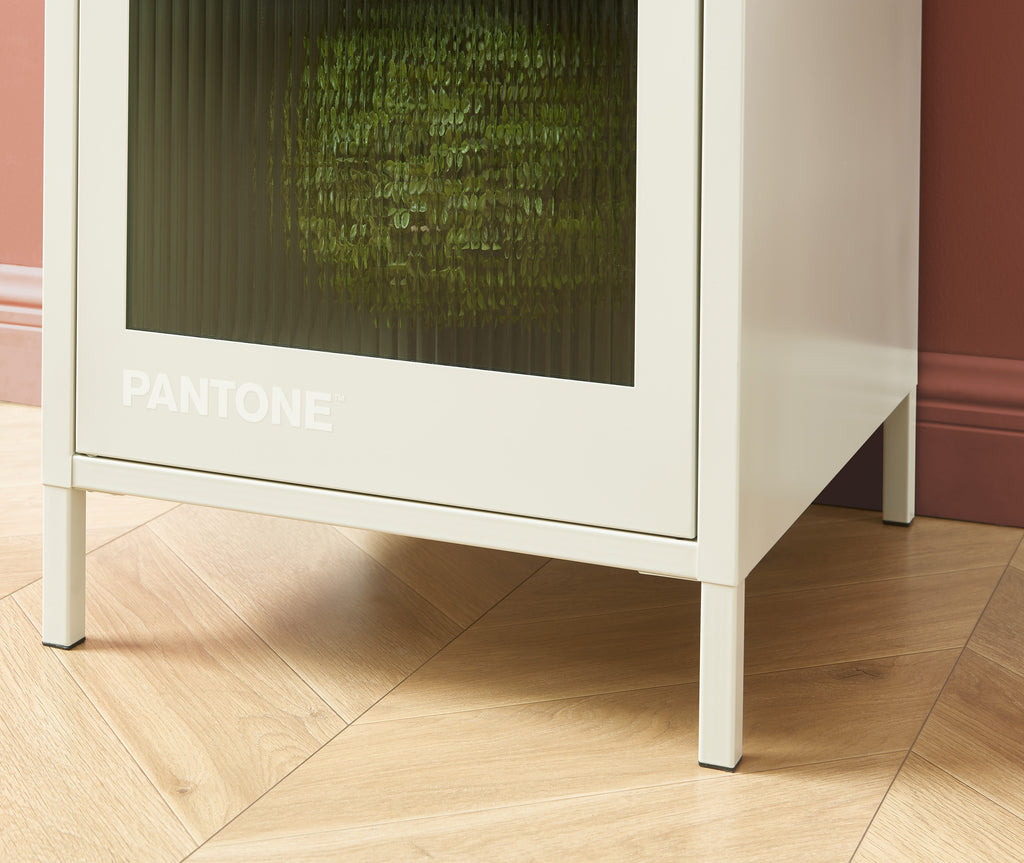 PANTONE® Metal Locker with Fluted Glass Door – Sand