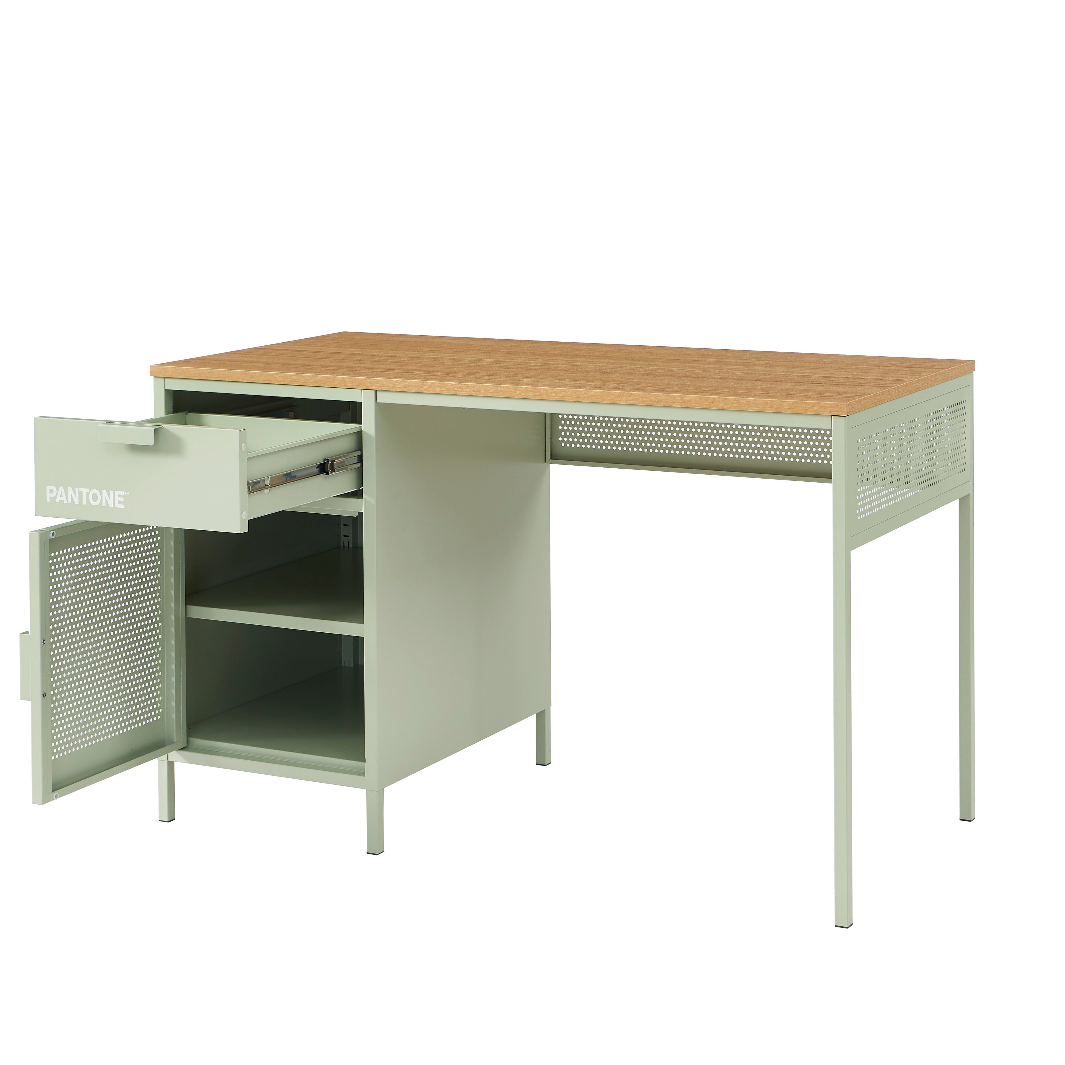 PANTONE® Metal Desk – Almond green