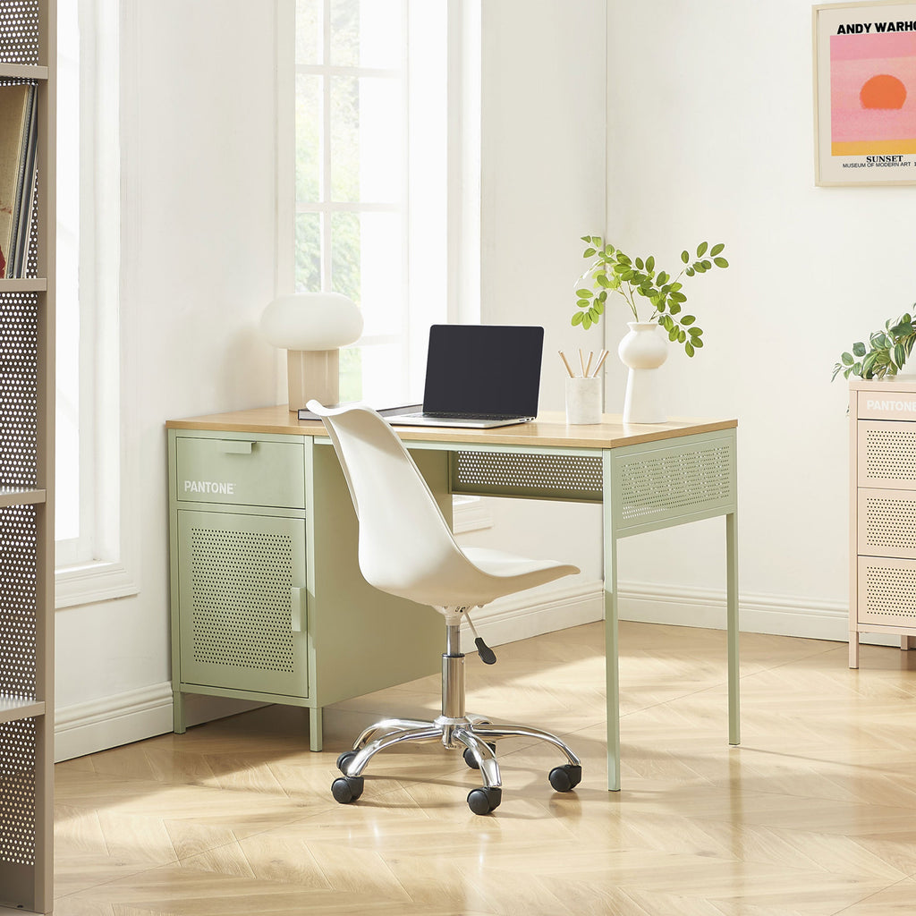 PANTONE® Metal Desk – Almond green