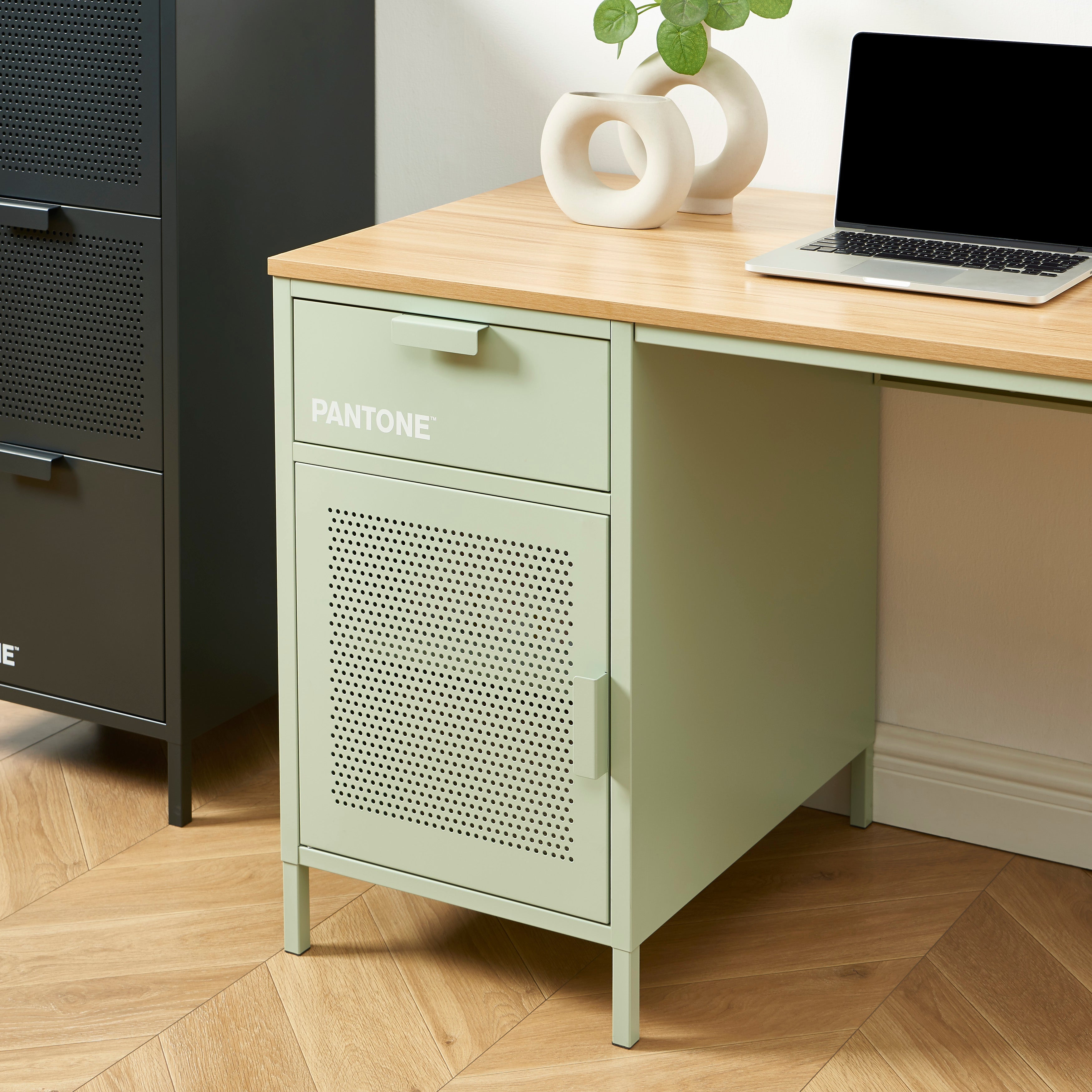 PANTONE® Metal Desk – Almond green