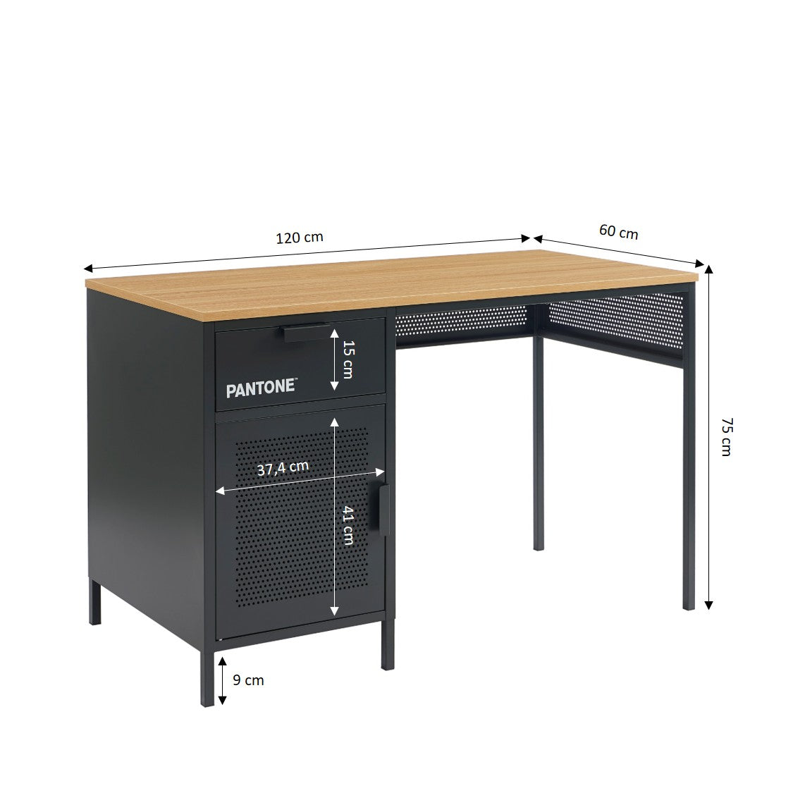 PANTONE® Metal Desk – Anthracite