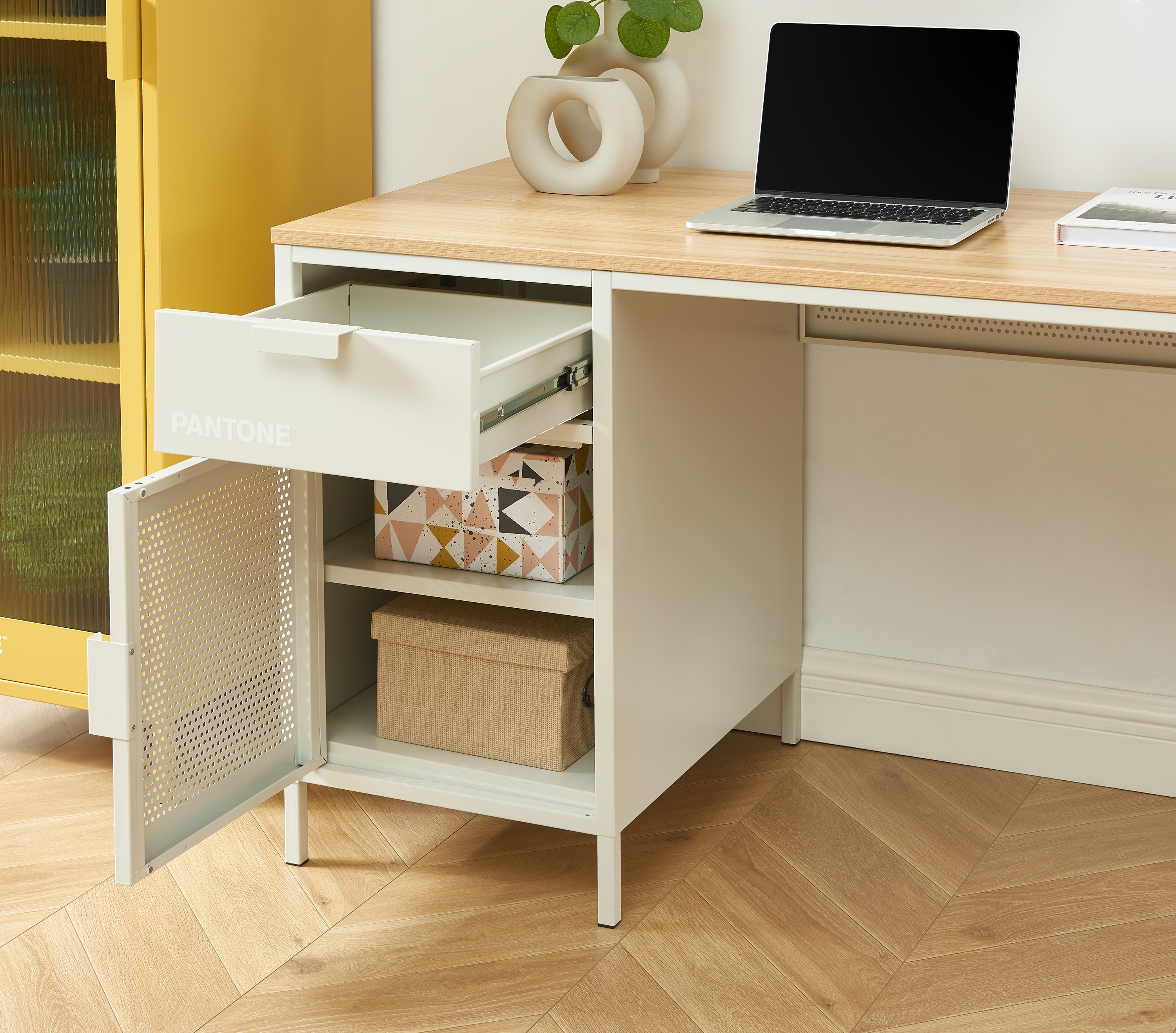 PANTONE® Metal Desk – Sand