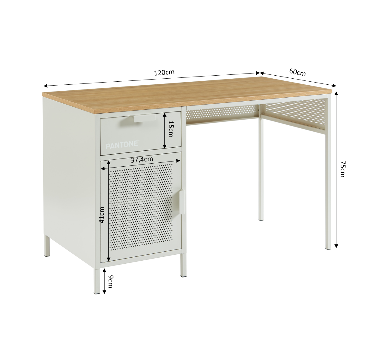 PANTONE® Metal Desk – Sand