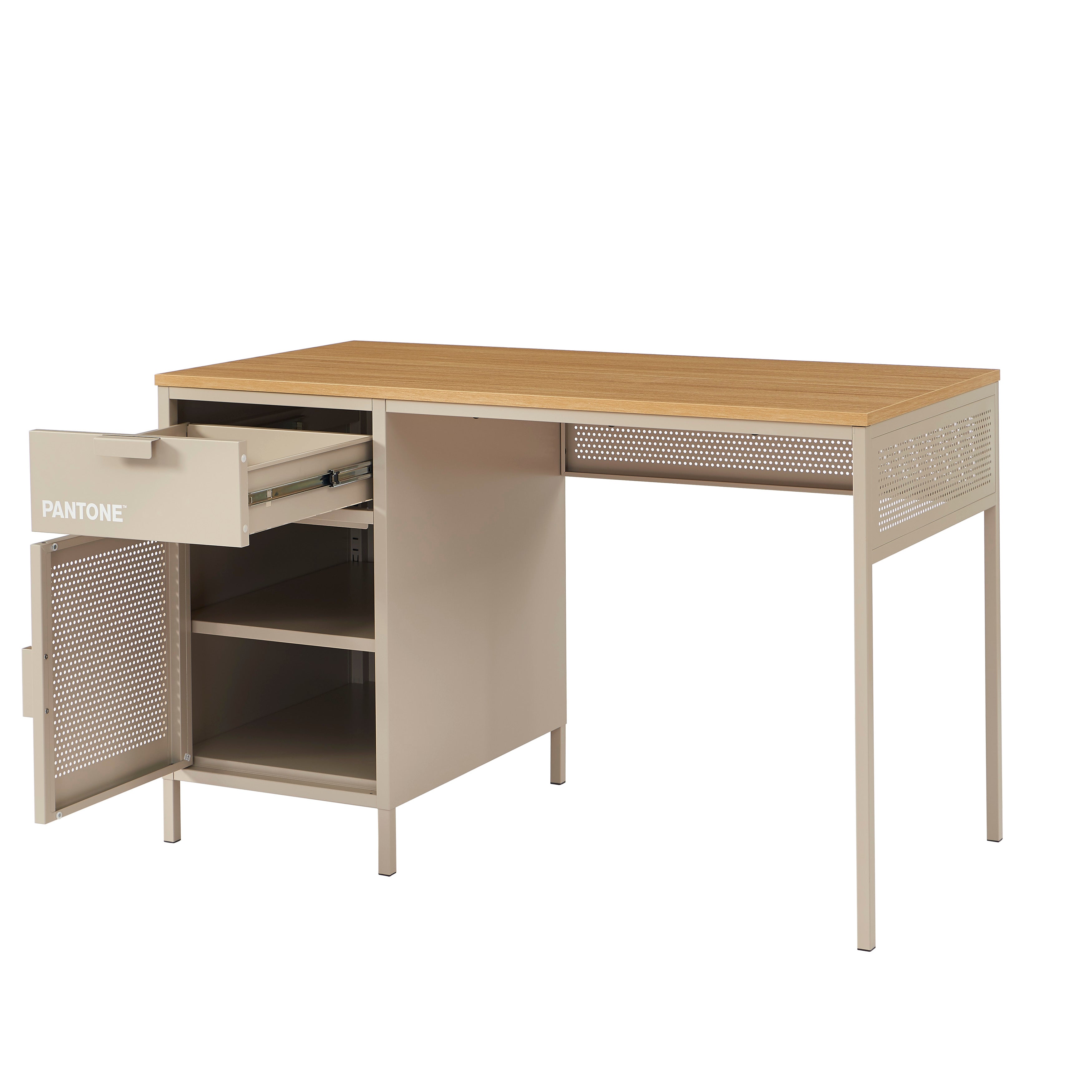 PANTONE® Metal Desk – Taupe