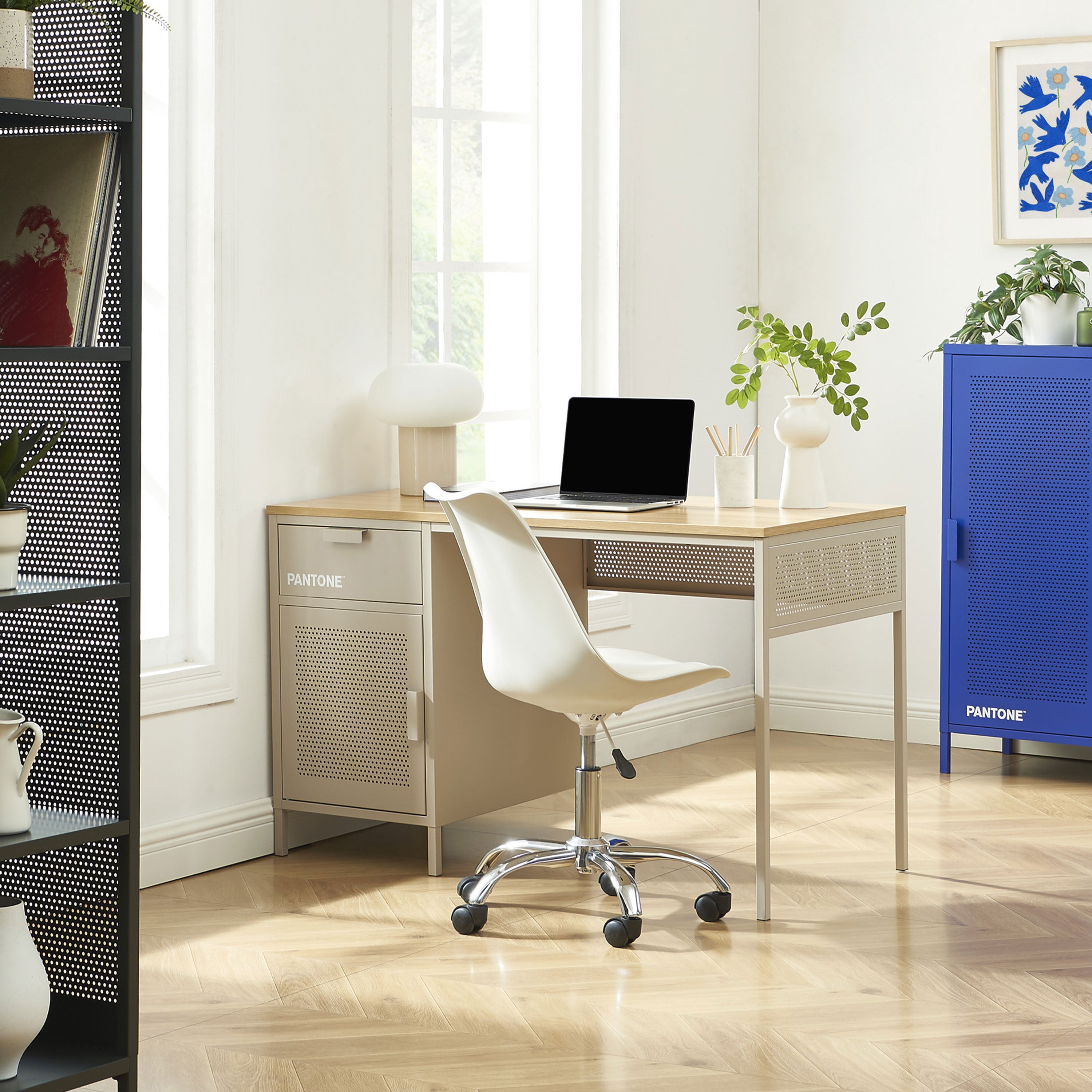 PANTONE® Metal Desk – Taupe