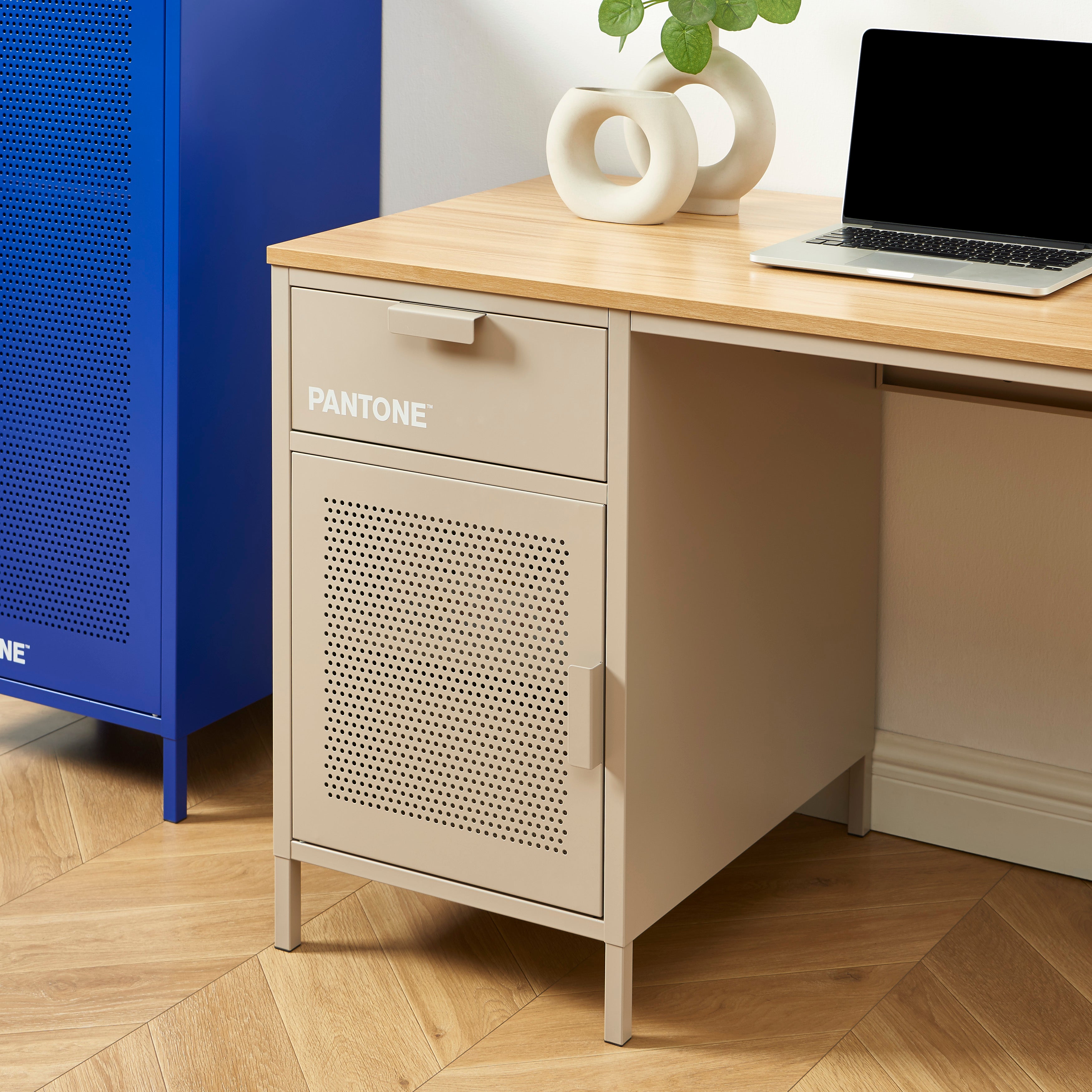 PANTONE® Metal Desk – Taupe