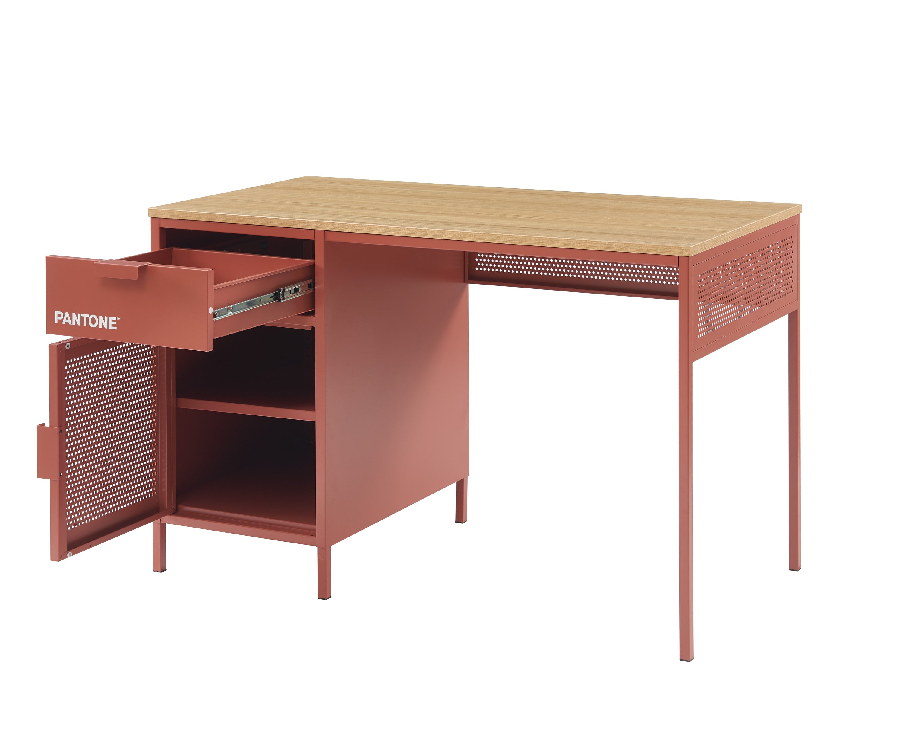 PANTONE® Metal Desk – Terracotta