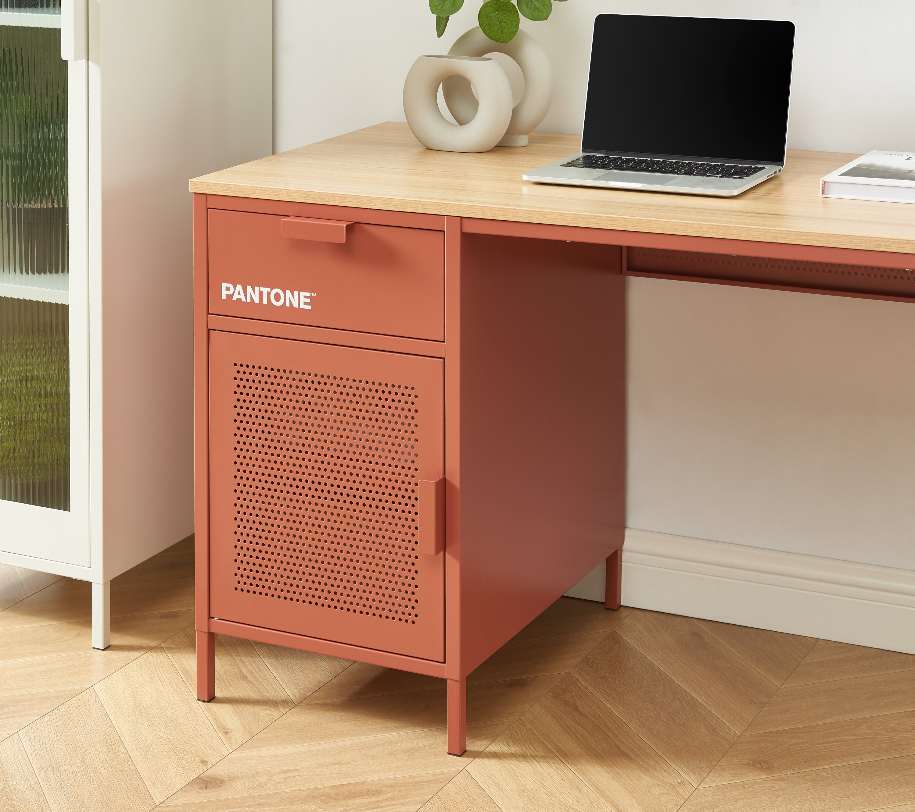 PANTONE® Metal Desk – Terracotta