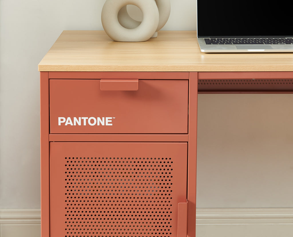 PANTONE® Metal Desk – Terracotta