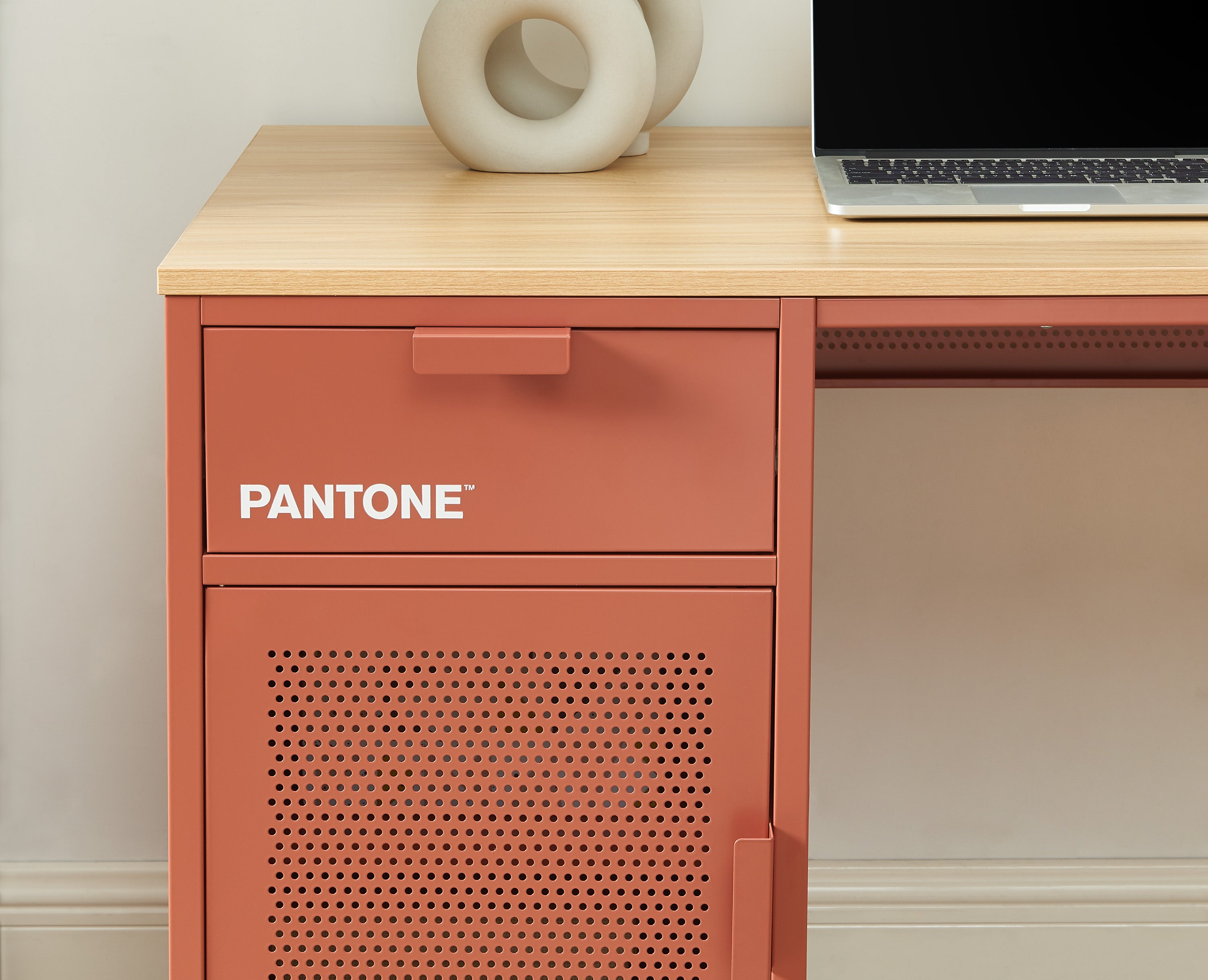 PANTONE® Metal Desk – Terracotta