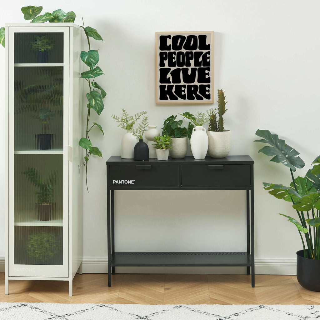 PANTONE® Metal Console Table – Anthracite