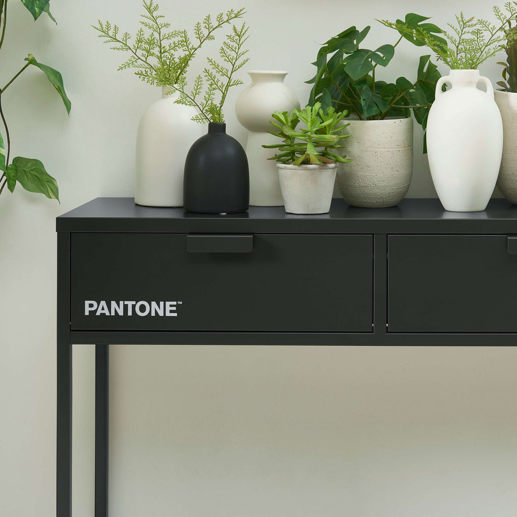PANTONE® Metal Console Table – Anthracite