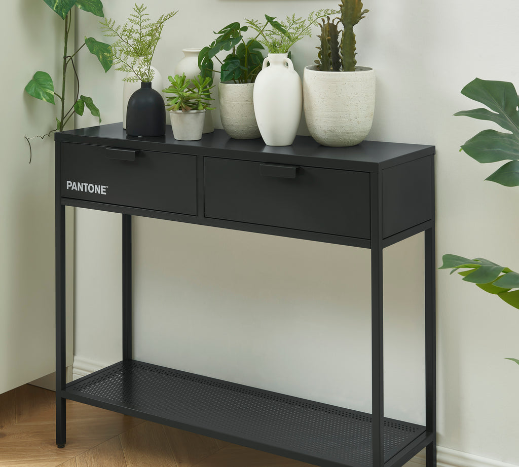 PANTONE® Metal Console Table – Anthracite