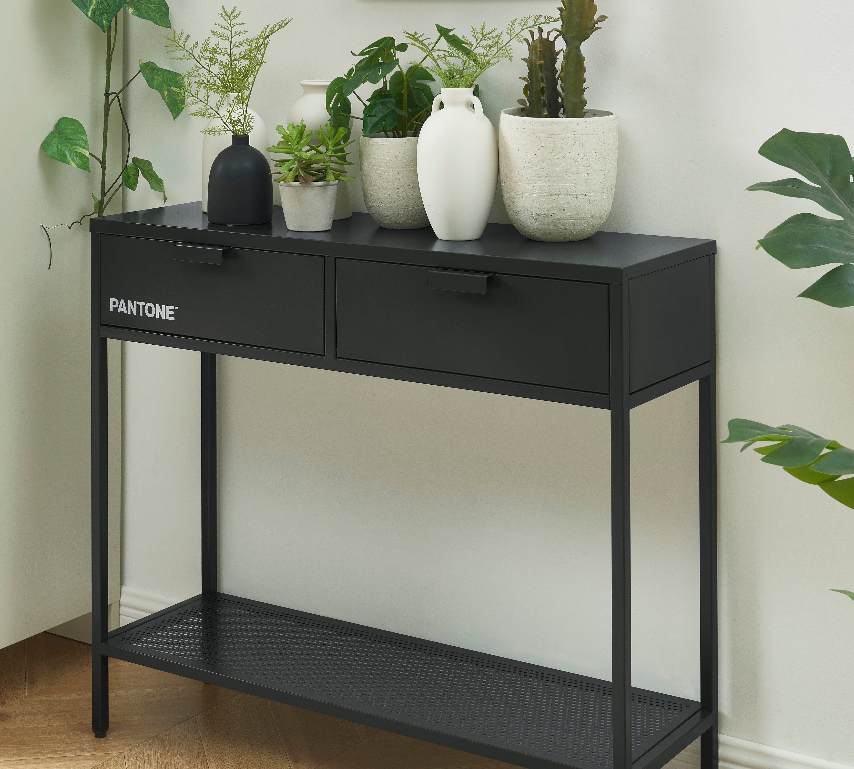 PANTONE® Metal Console Table – Anthracite