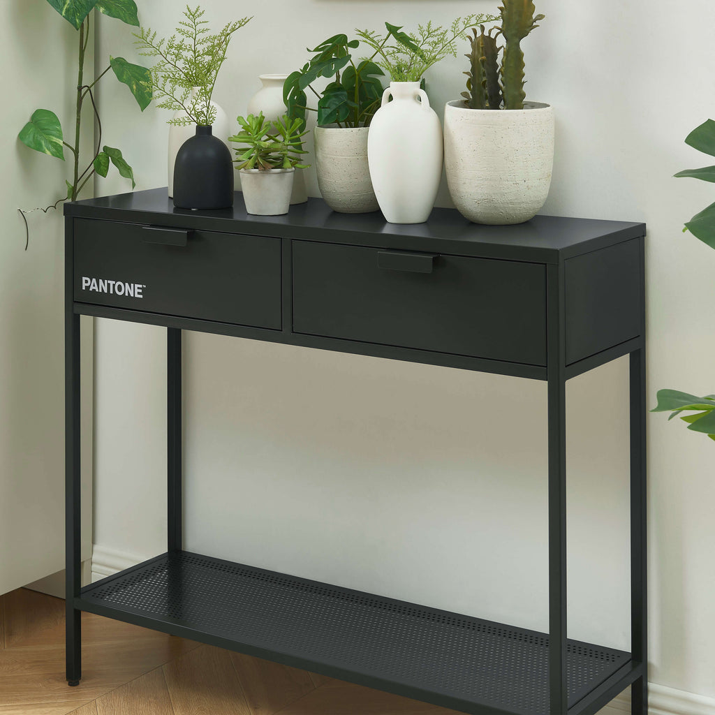 PANTONE® Metal Console Table – Anthracite