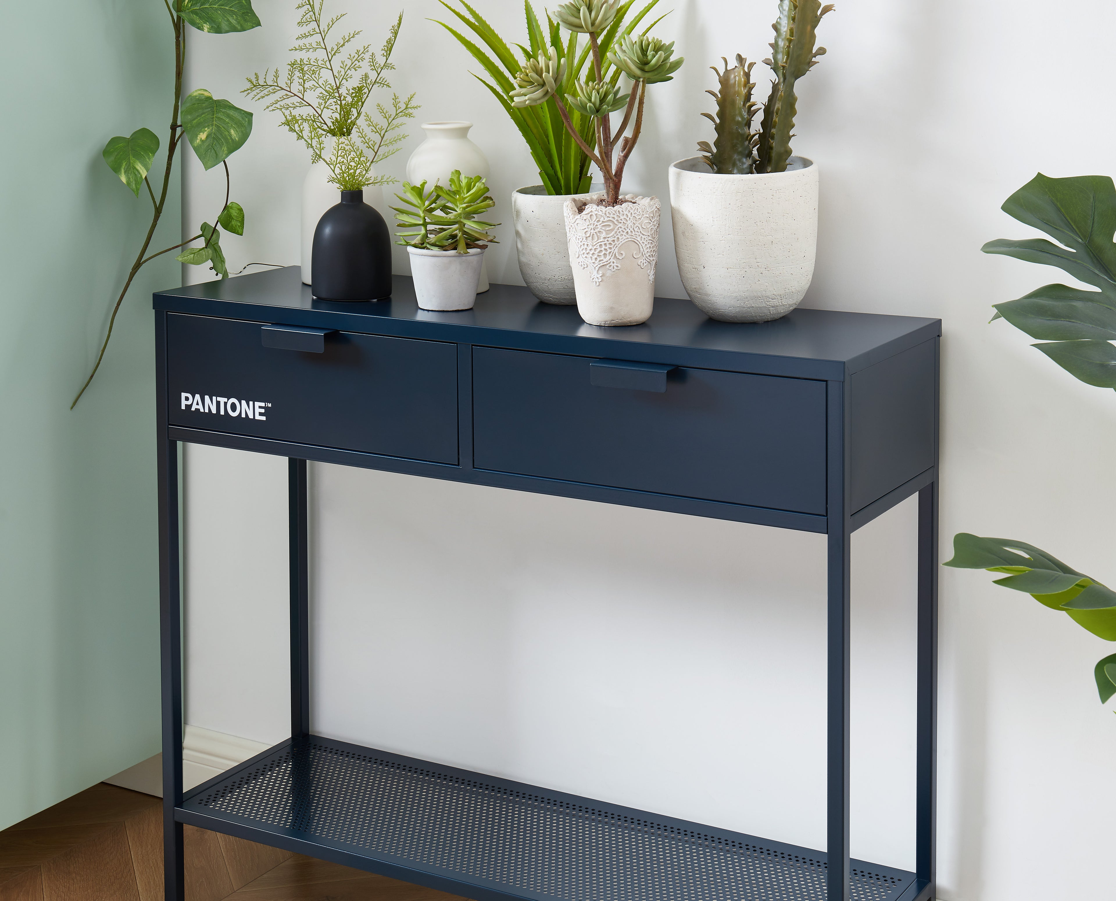 PANTONE® Metal Console Table – Midnight blue