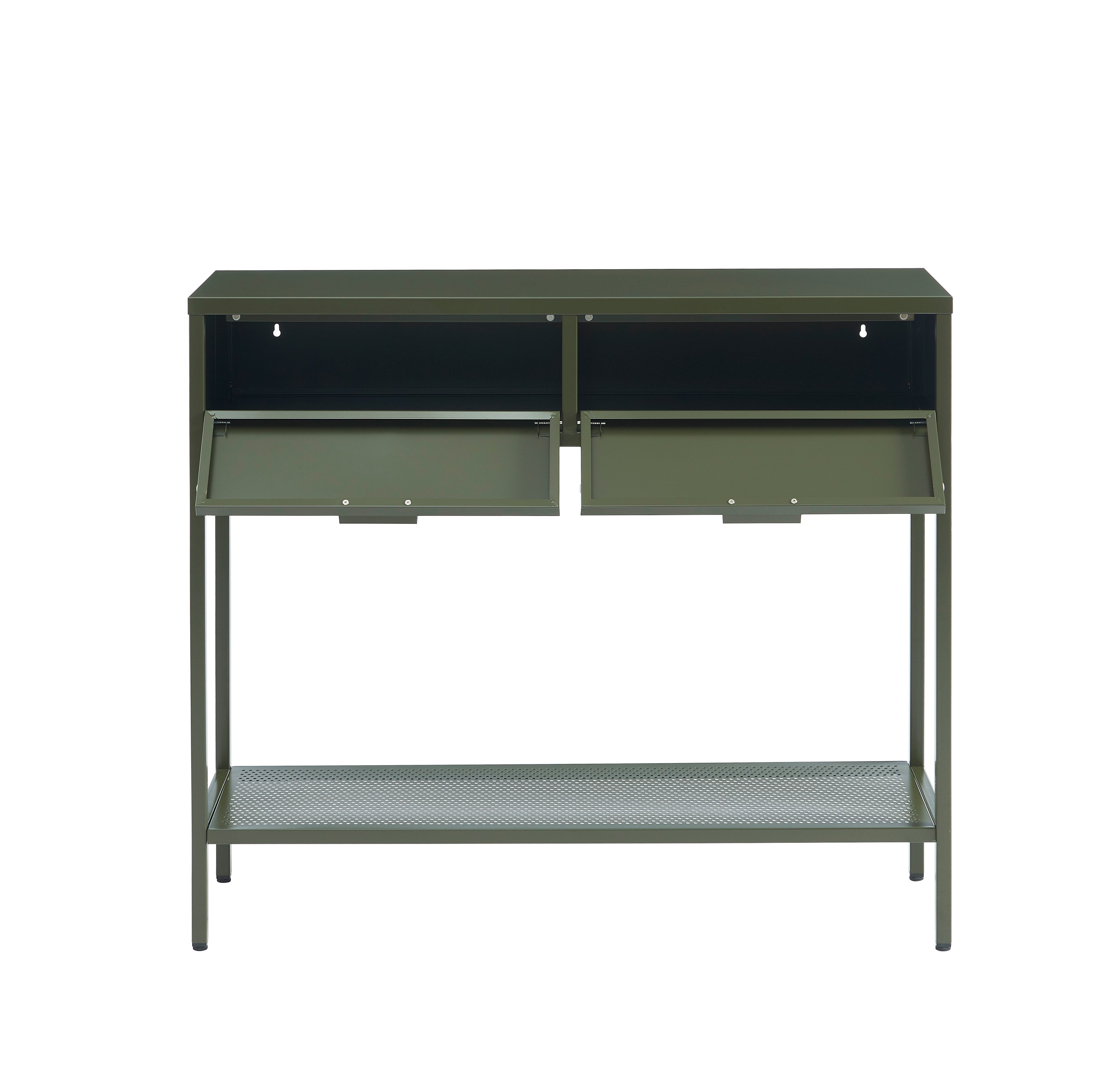 PANTONE® Metal Console Table – Olive green