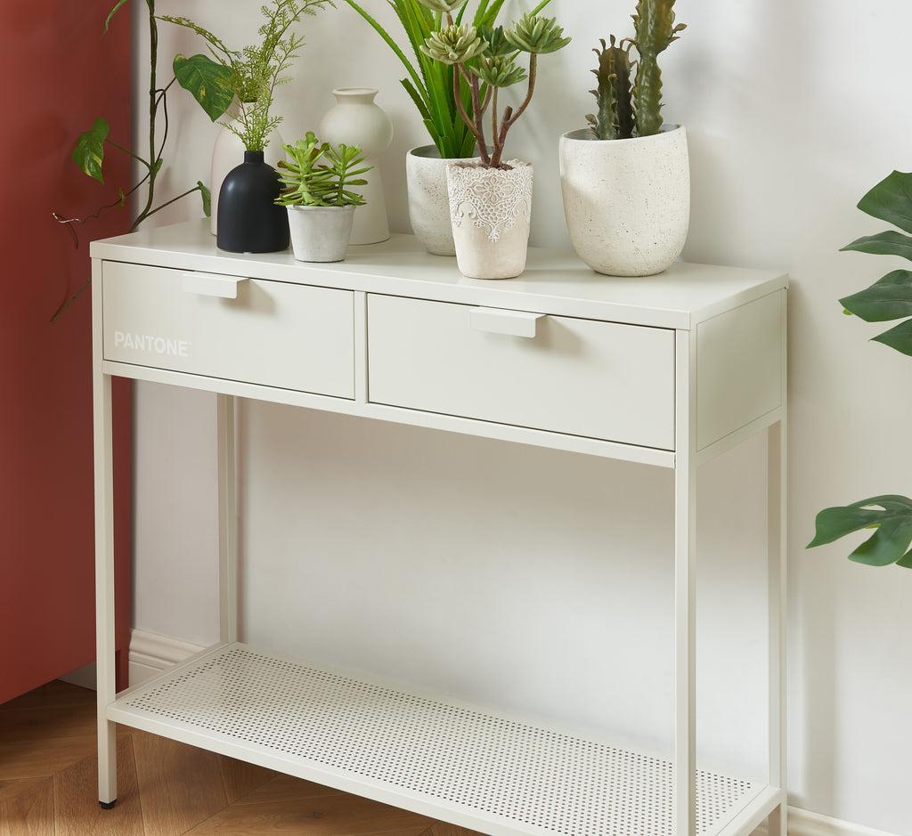 PANTONE® Metal Console Table – Sand