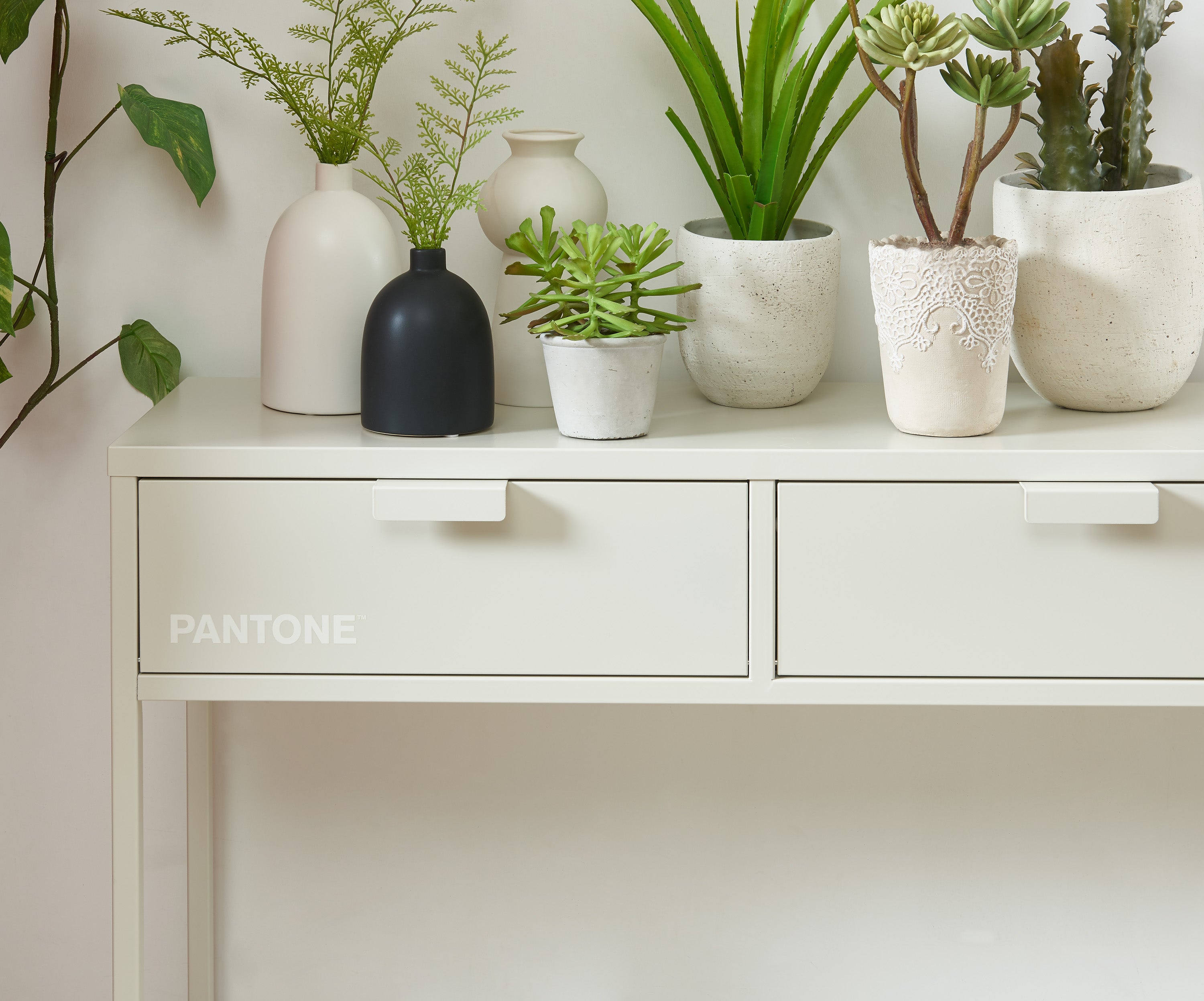 PANTONE® Metal Console Table – Sand