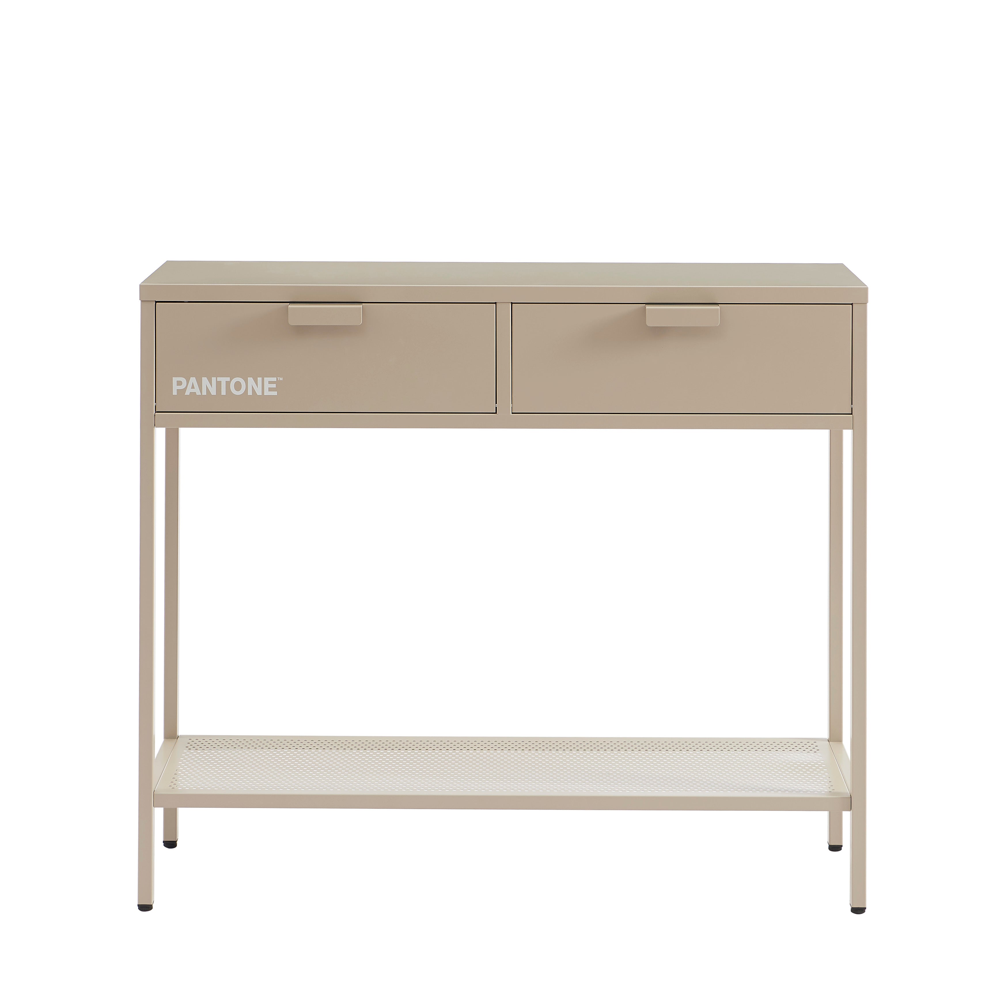 PANTONE® Metal Console Table – Taupe