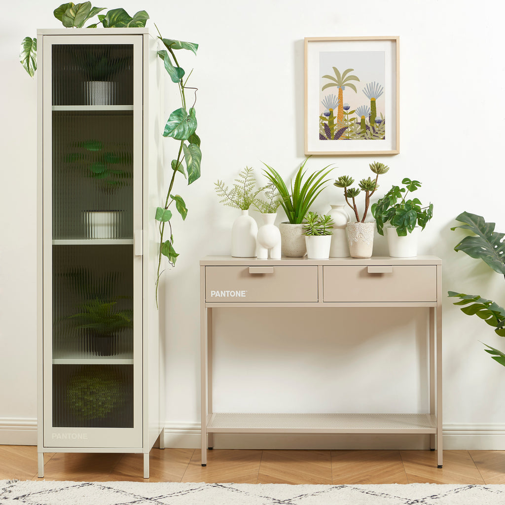 PANTONE® Metal Console Table – Taupe