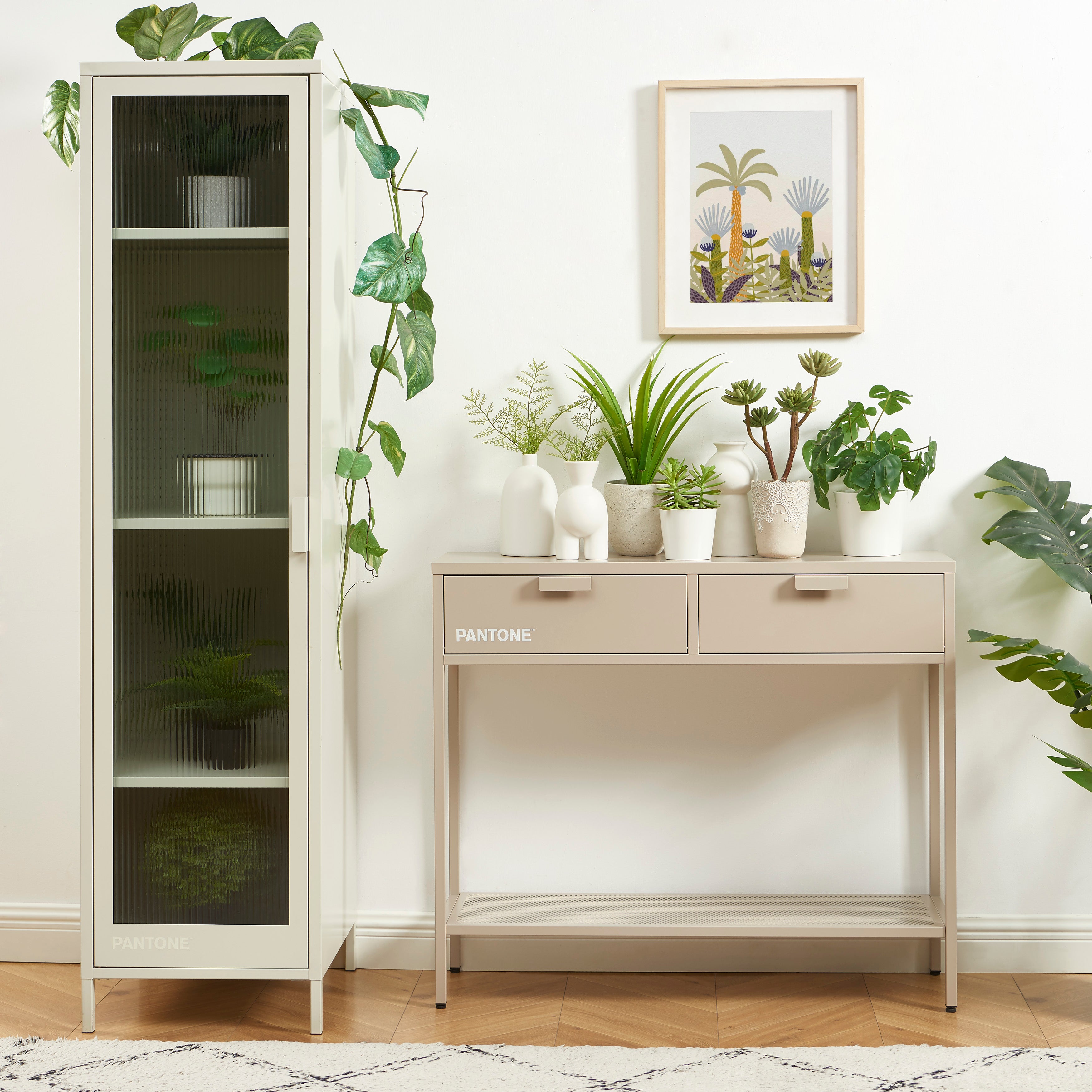 PANTONE® Metal Console Table – Taupe