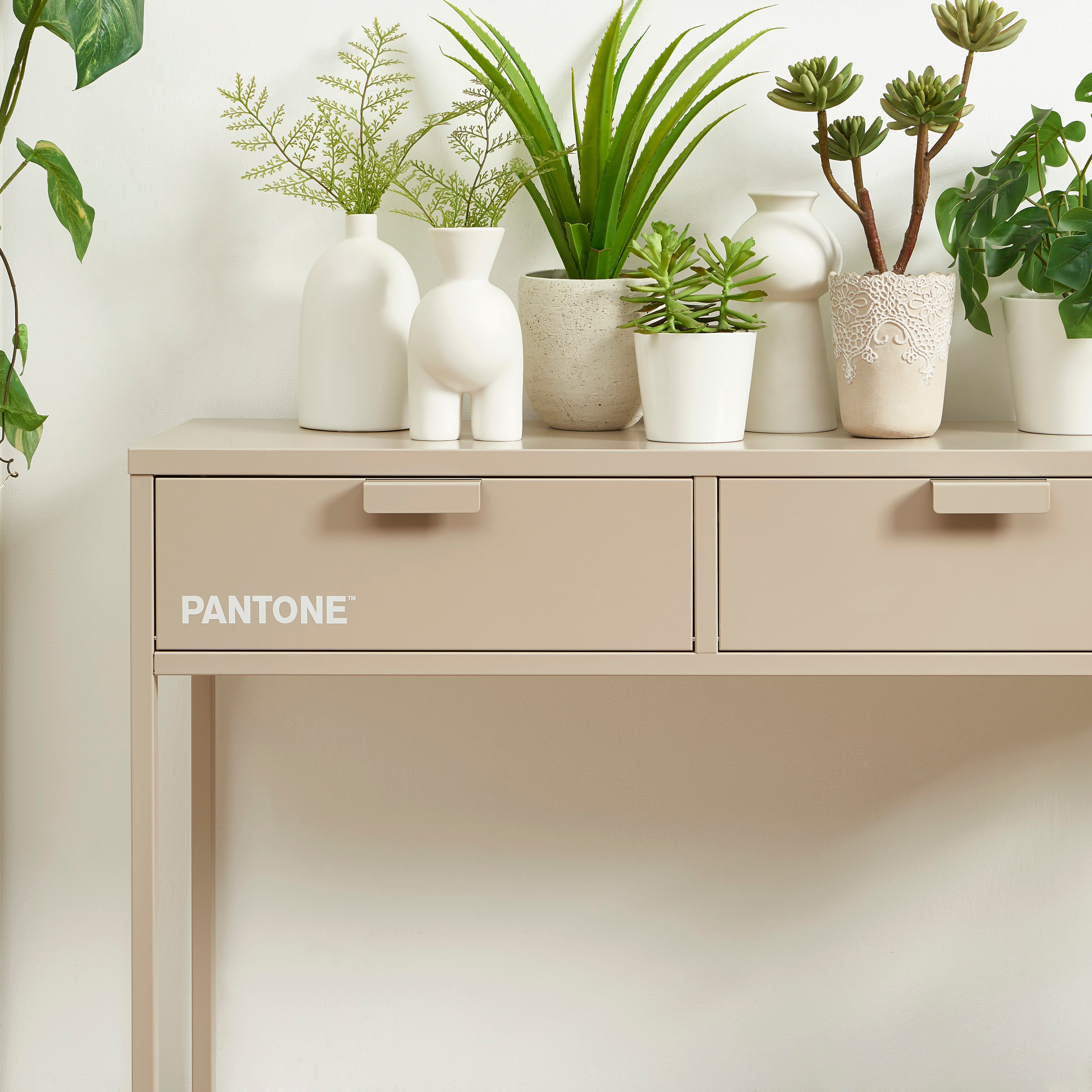 PANTONE® Metal Console Table – Taupe