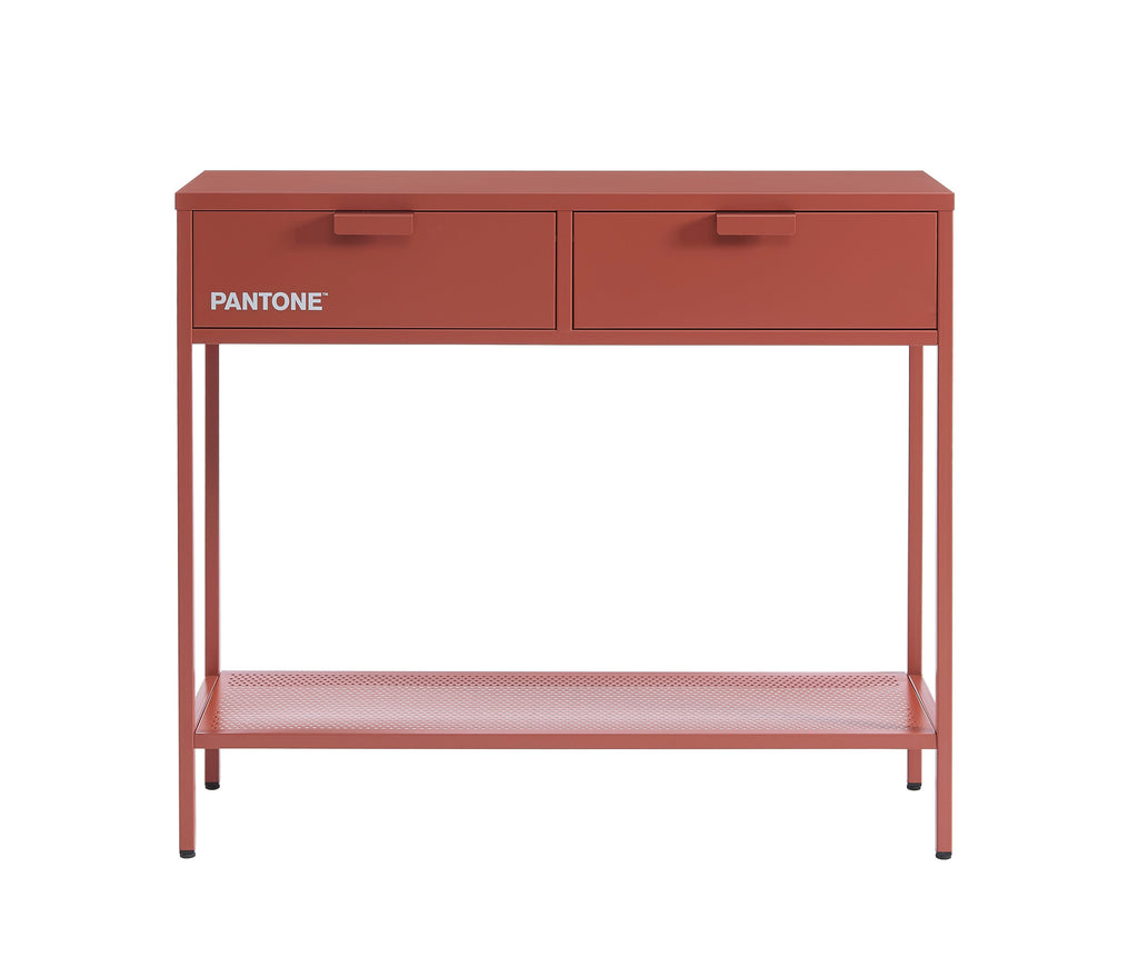 PANTONE® Metal Console Table – Terracotta