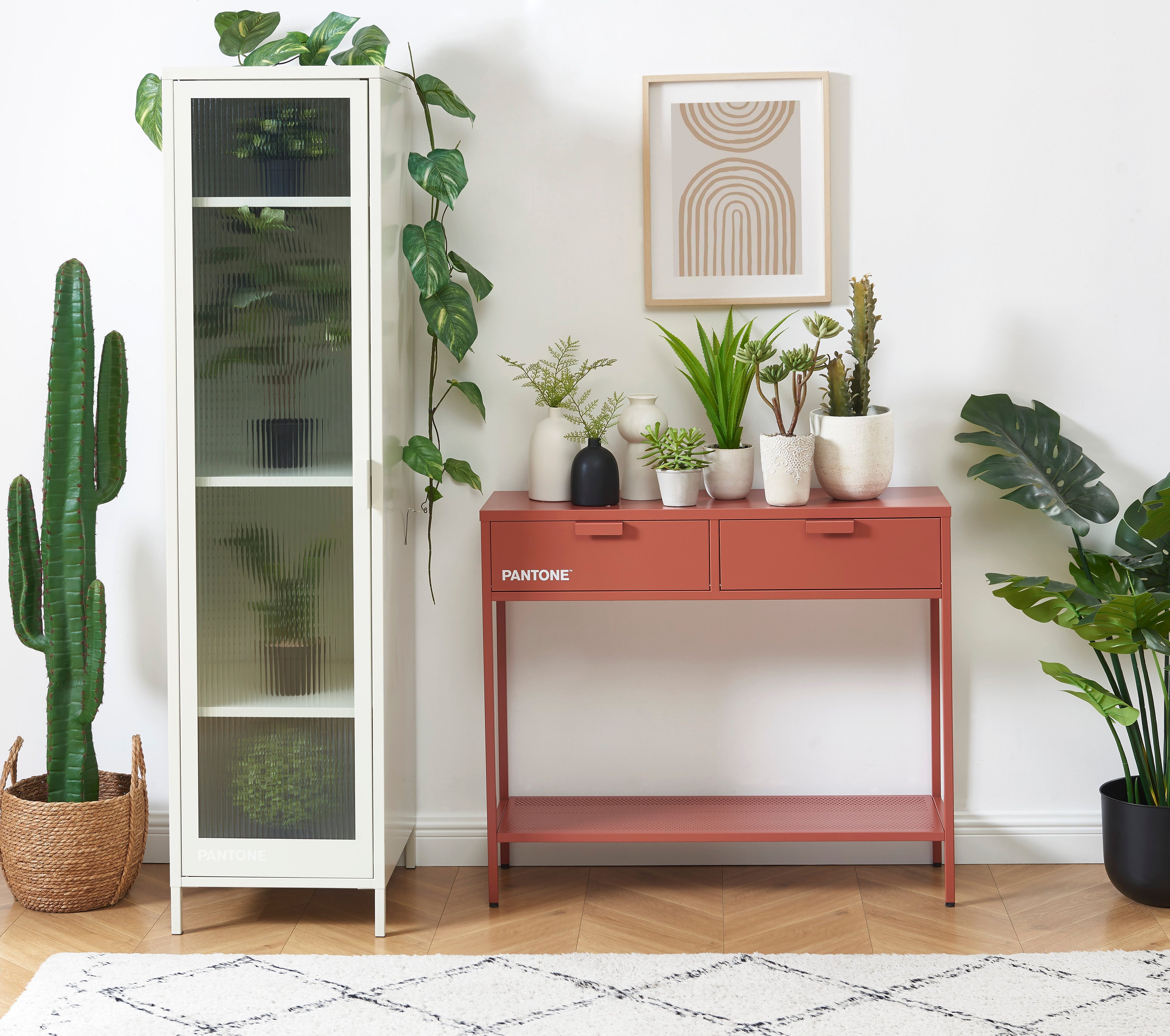 PANTONE® Metal Console Table – Terracotta
