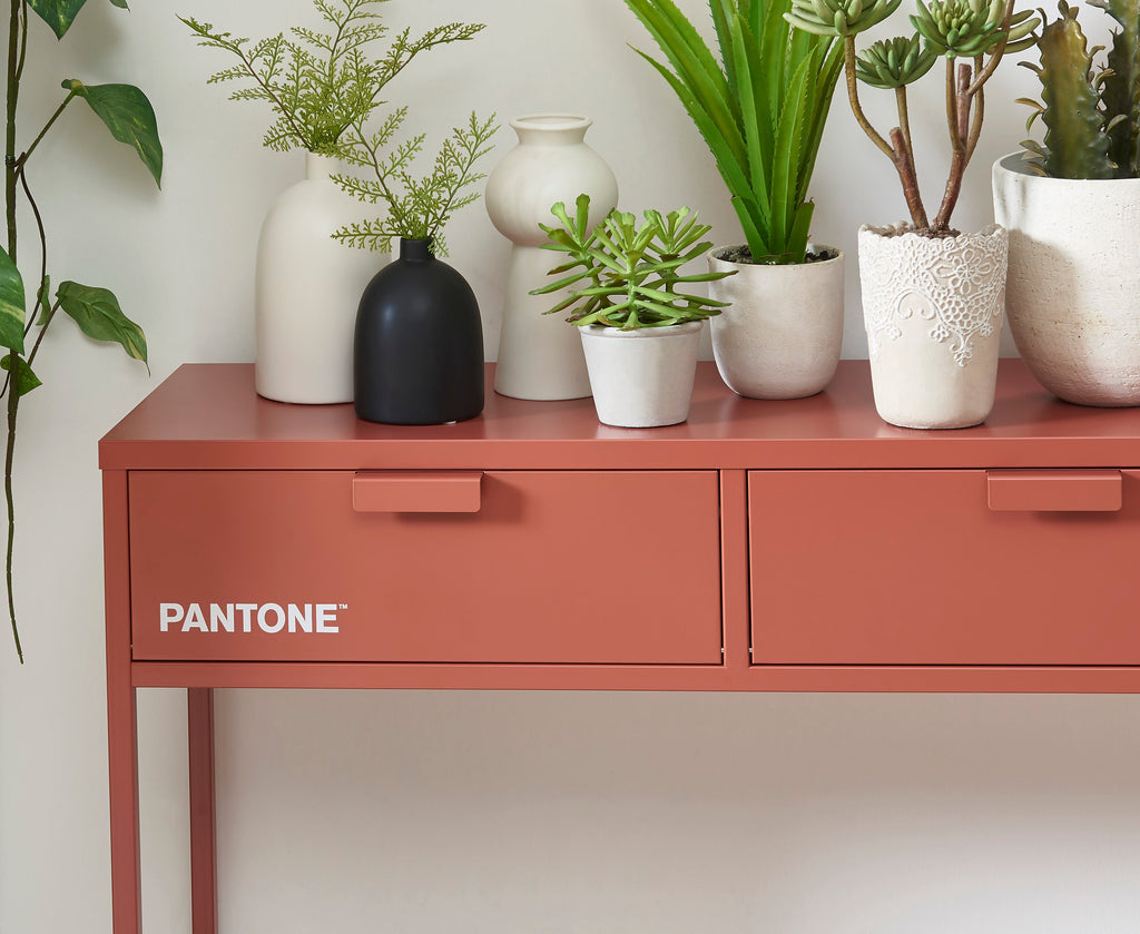 PANTONE® Metal Console Table – Terracotta