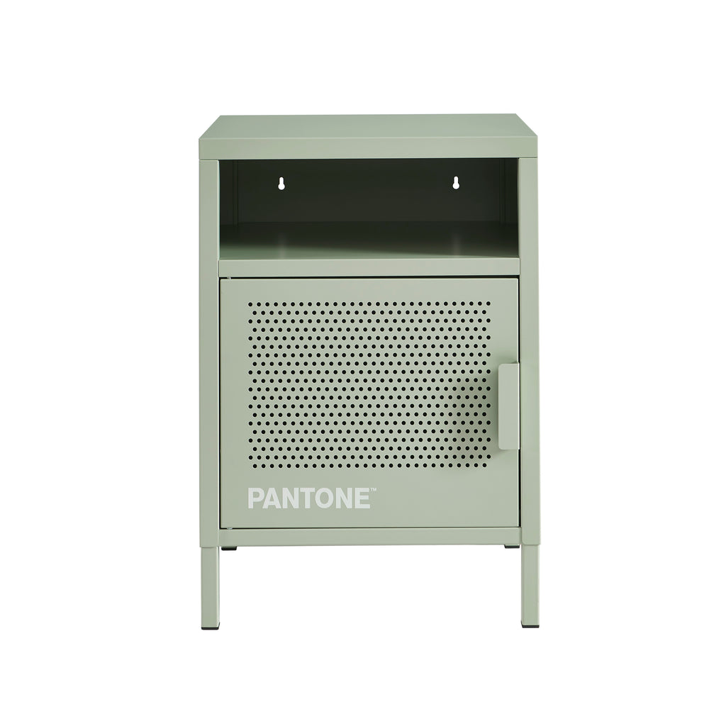 PANTONE® Metal Nightstand – Almond green