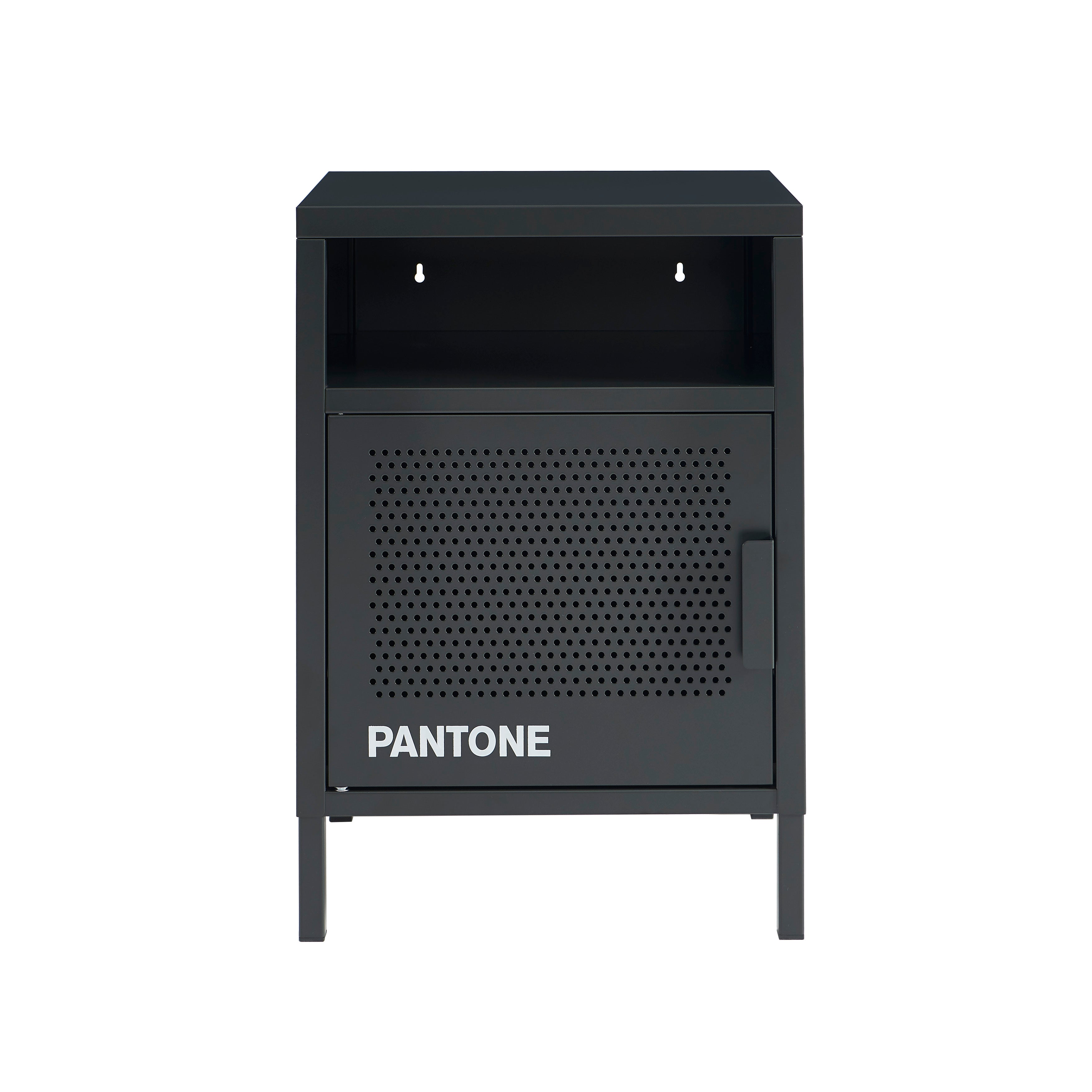 PANTONE® Metal 2-Drawer Nightstand – Anthracite