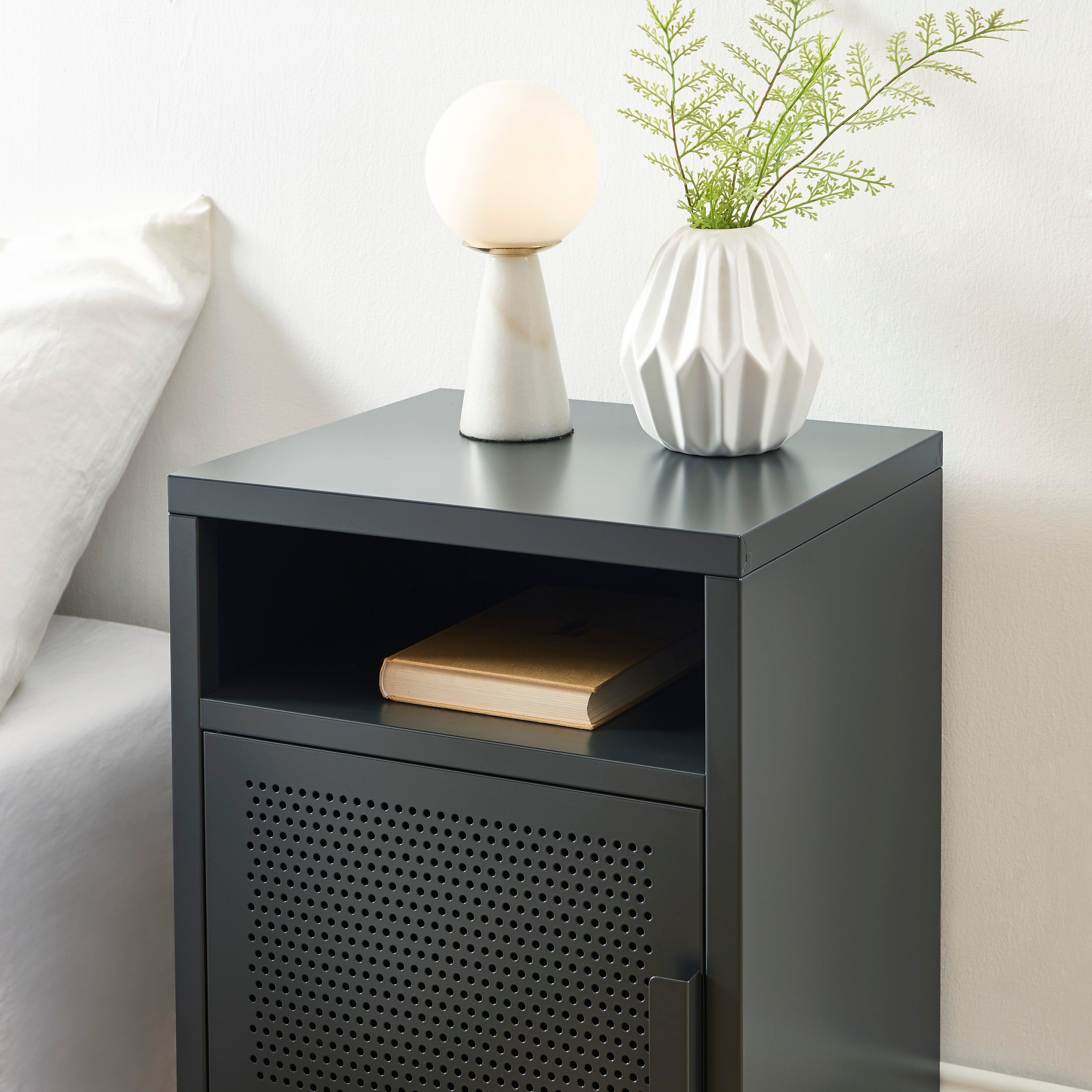 PANTONE® Metal Nightstand – Anthracite