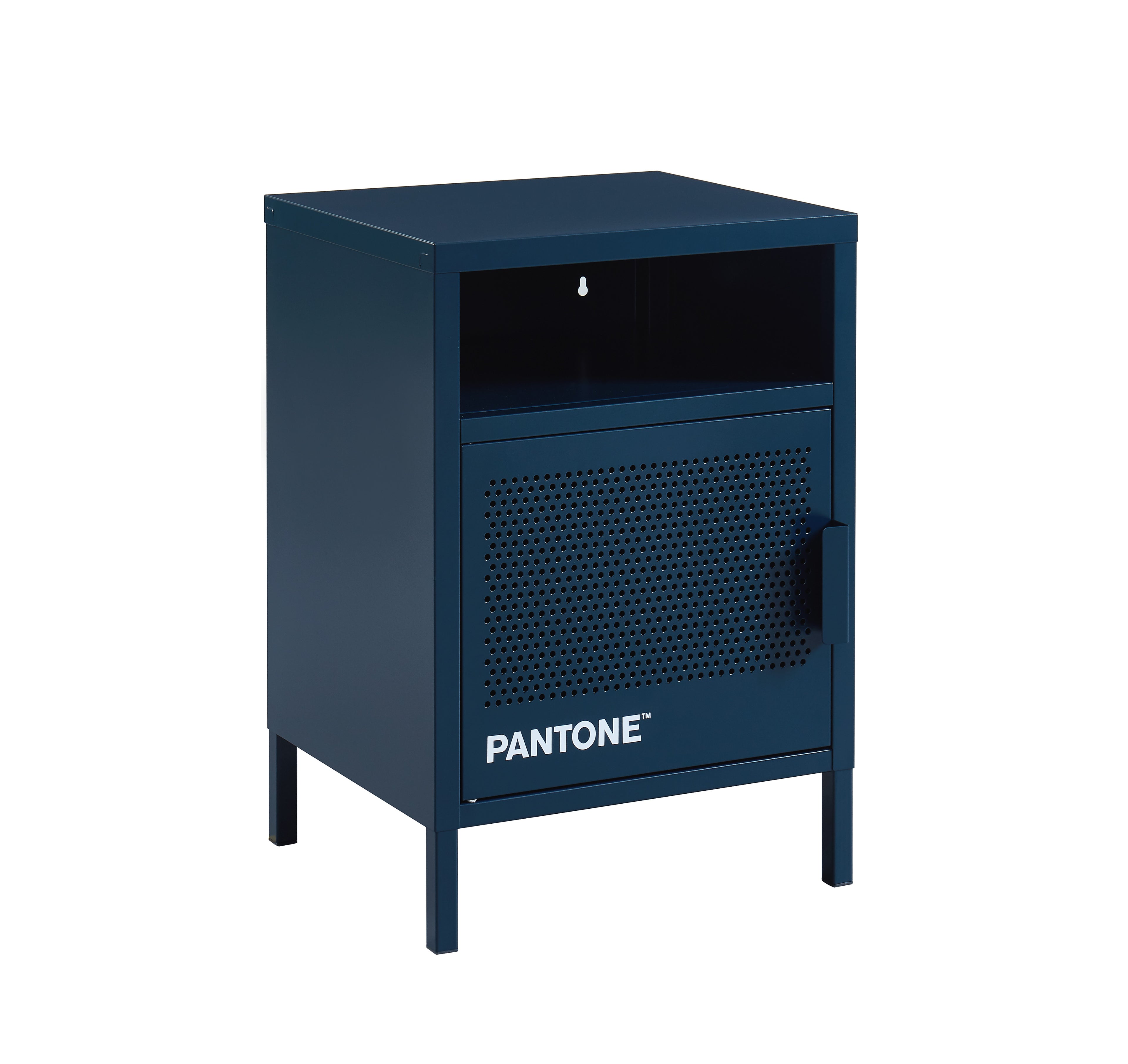 PANTONE® Metal 2-Drawer Nightstand – Midnight blue