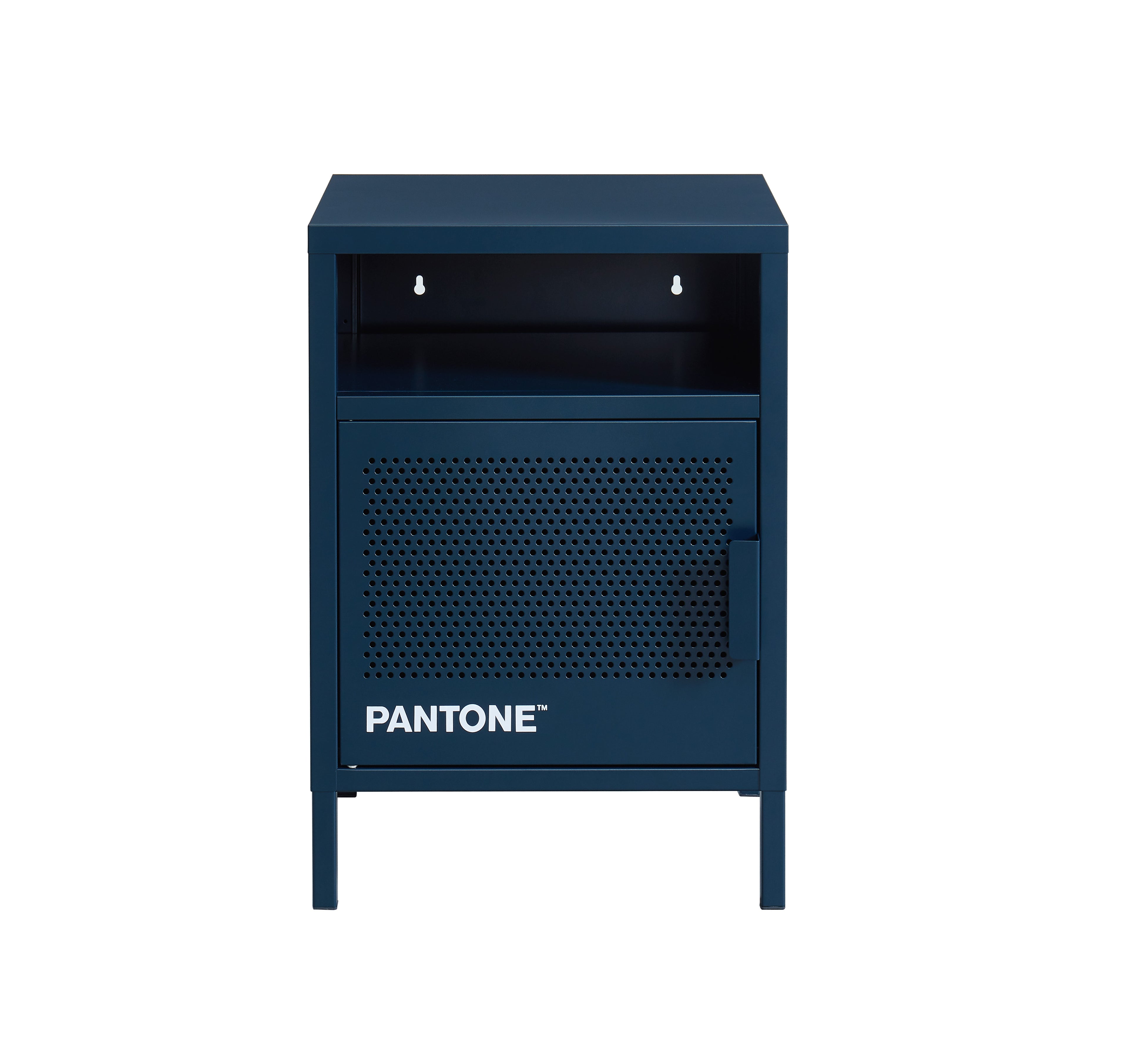 PANTONE® Metal 2-Drawer Nightstand – Midnight blue