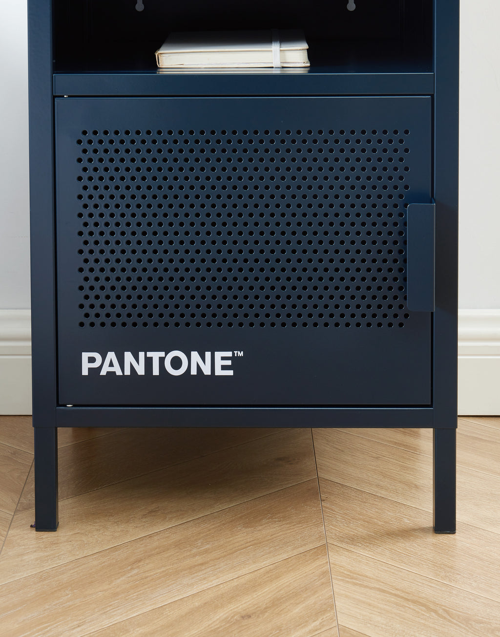 PANTONE® Metal 2-Drawer Nightstand – Midnight blue