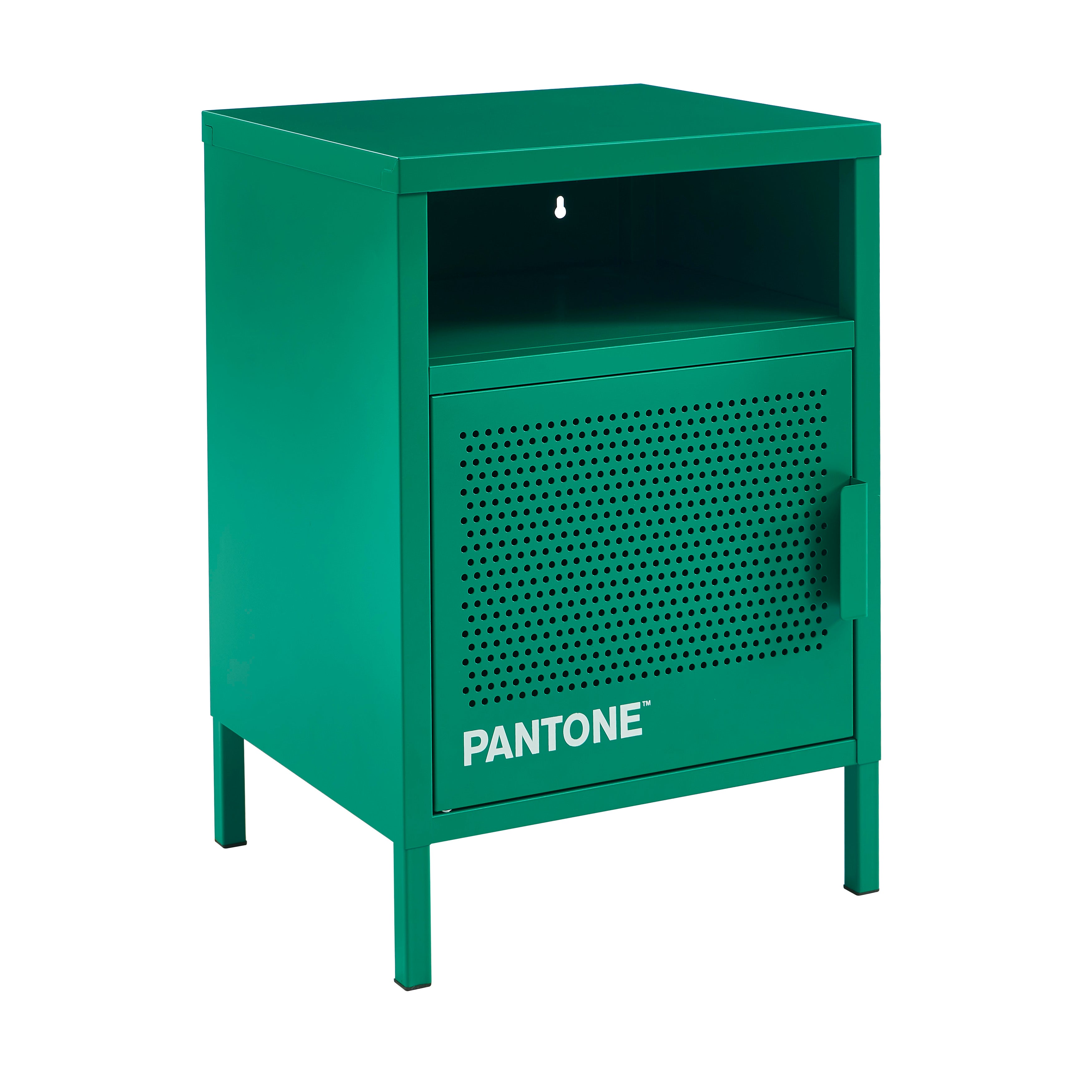 PANTONE® Metal Nightstand – Emerald green