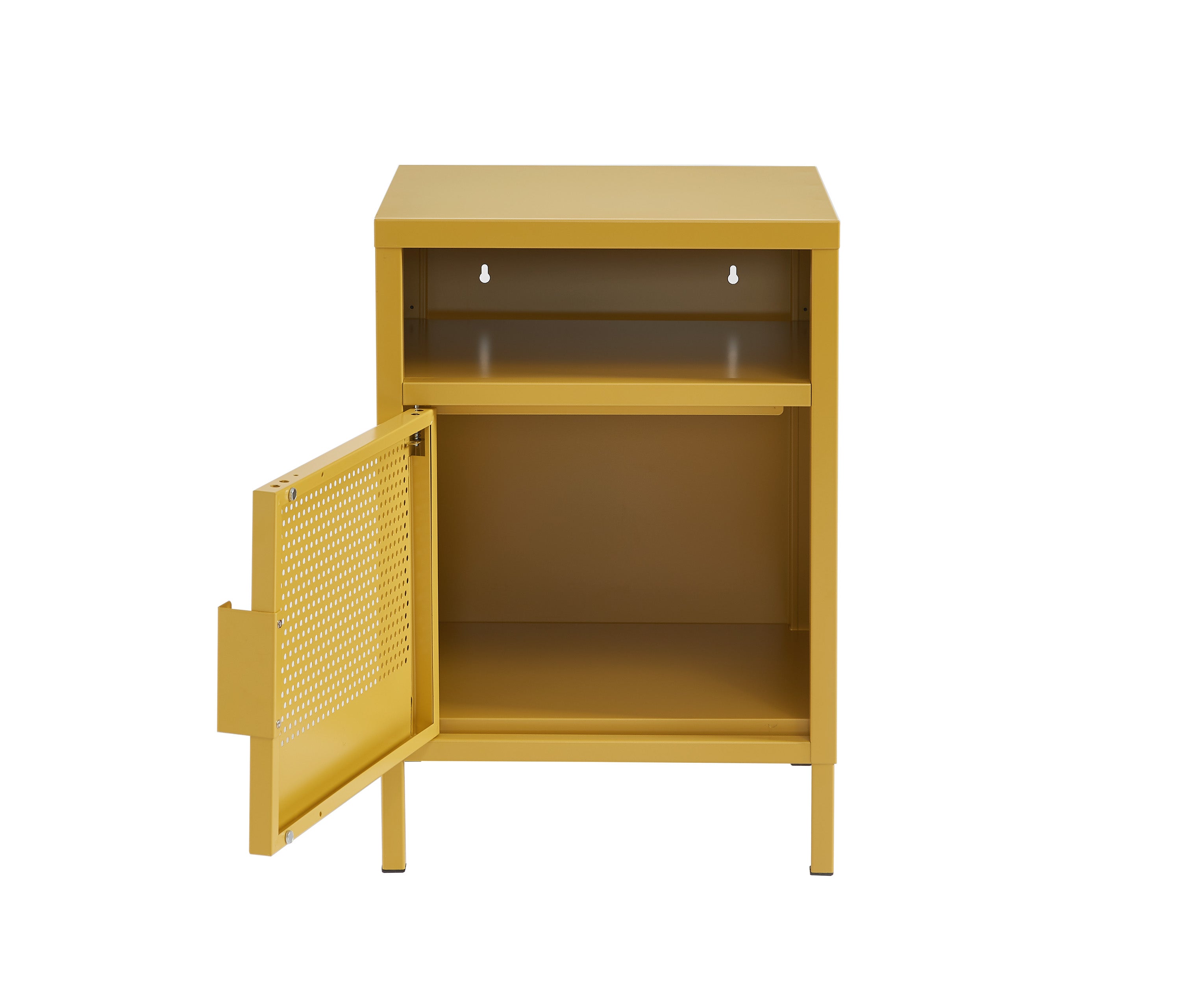 PANTONE® Metal 2-Drawer Nightstand – Mustard