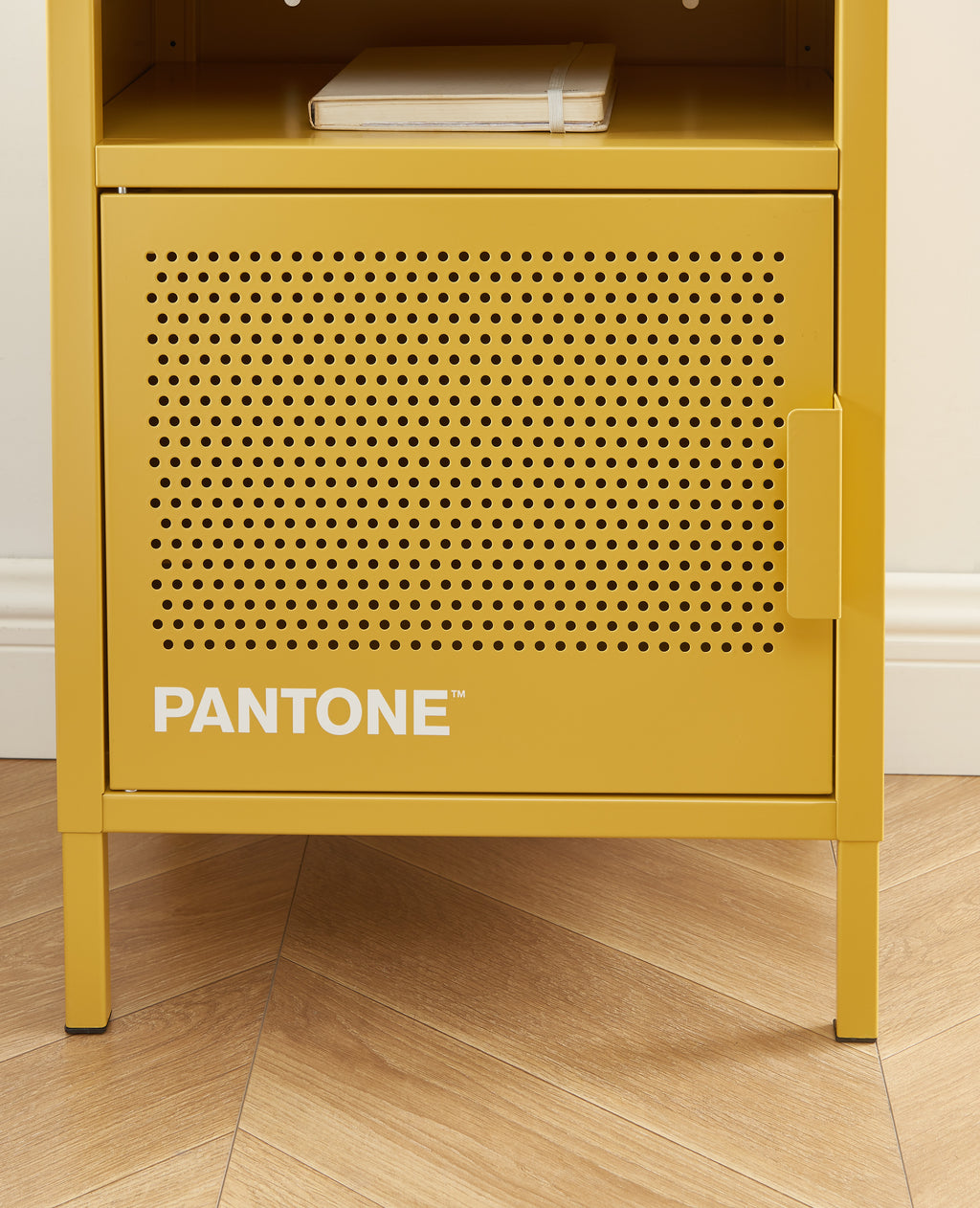 PANTONE® Metal Nightstand – Mustard