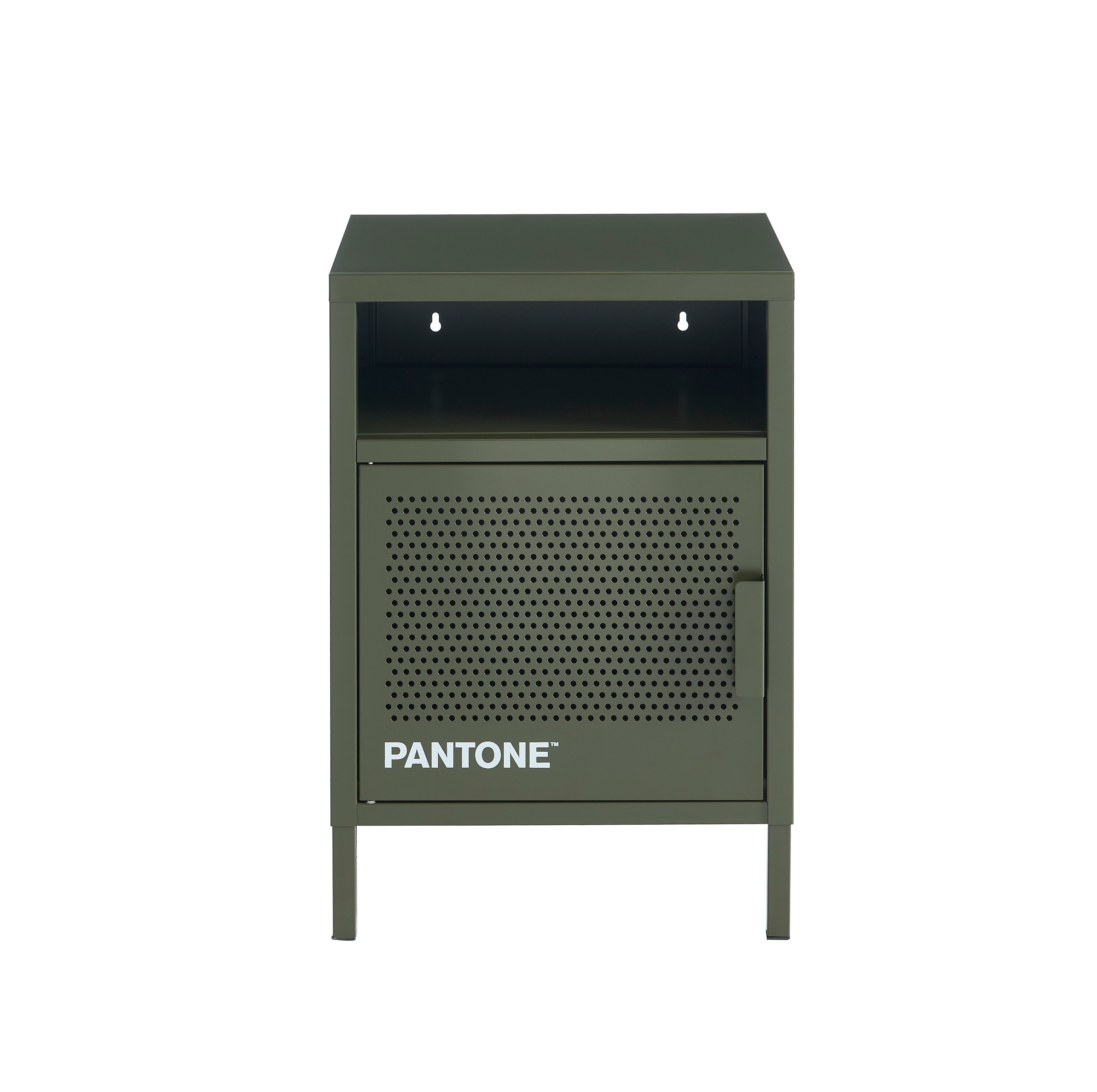 PANTONE® Metal Nightstand – Olive green