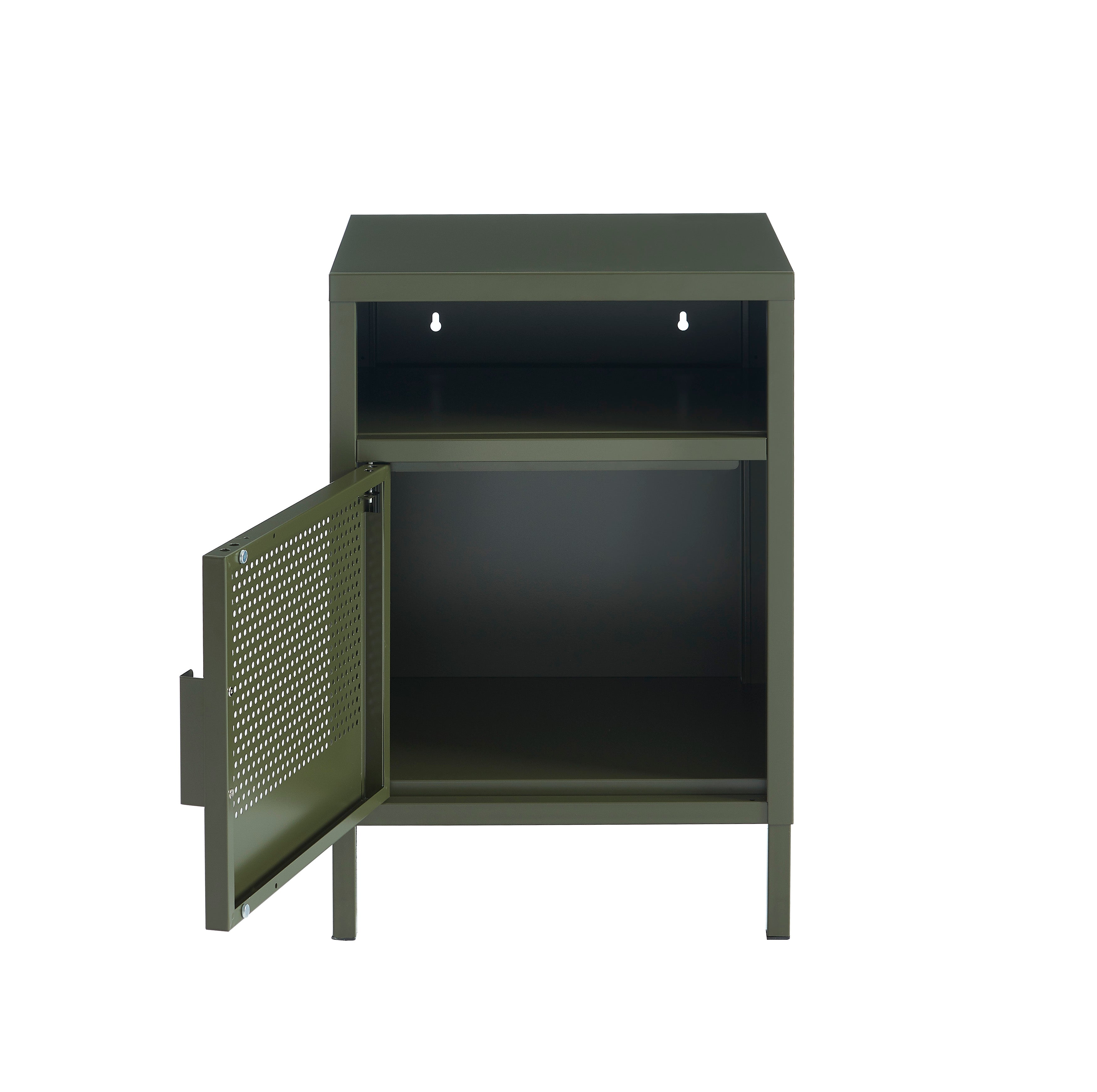 PANTONE® Metal Nightstand – Olive green