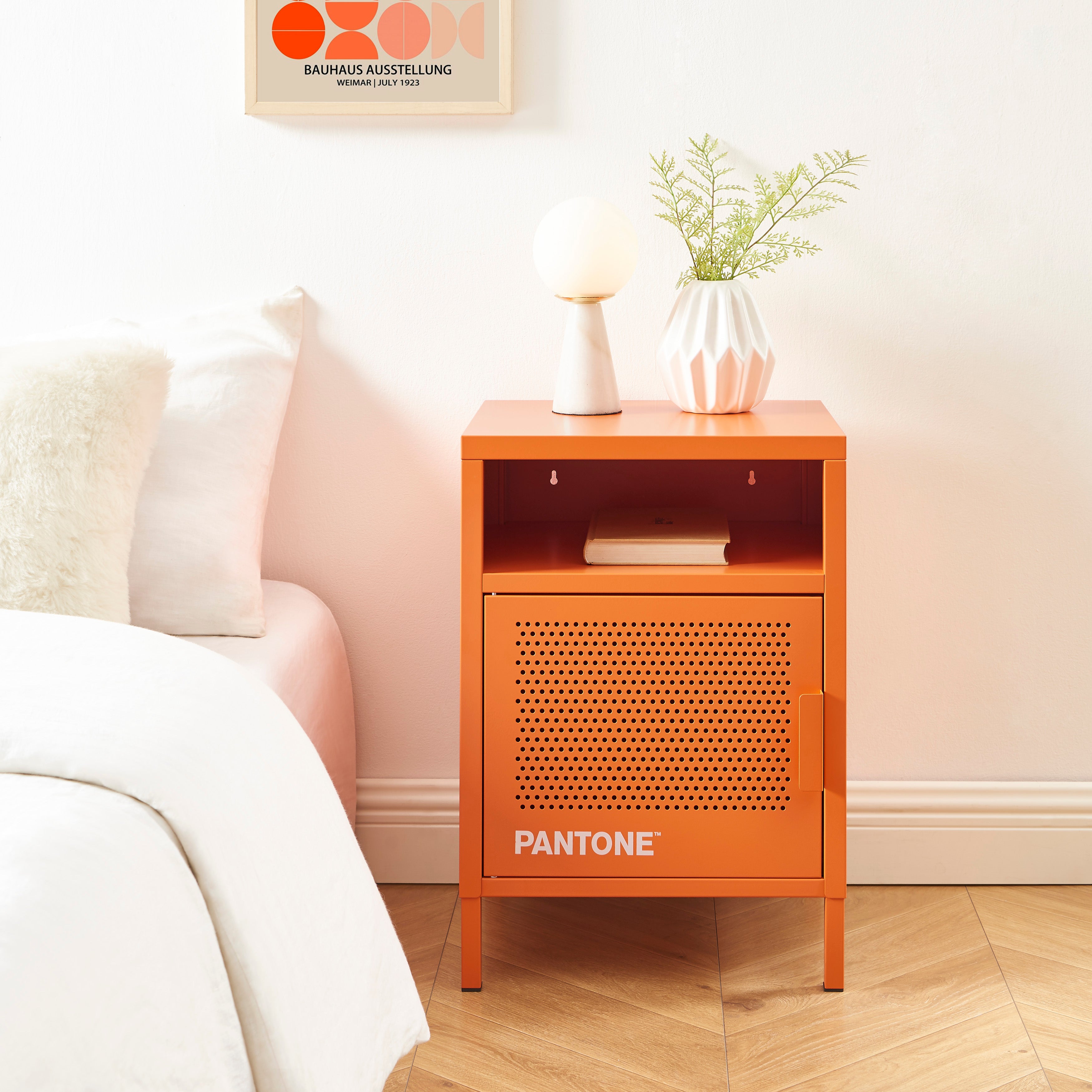 PANTONE® Metal Nightstand – Orange